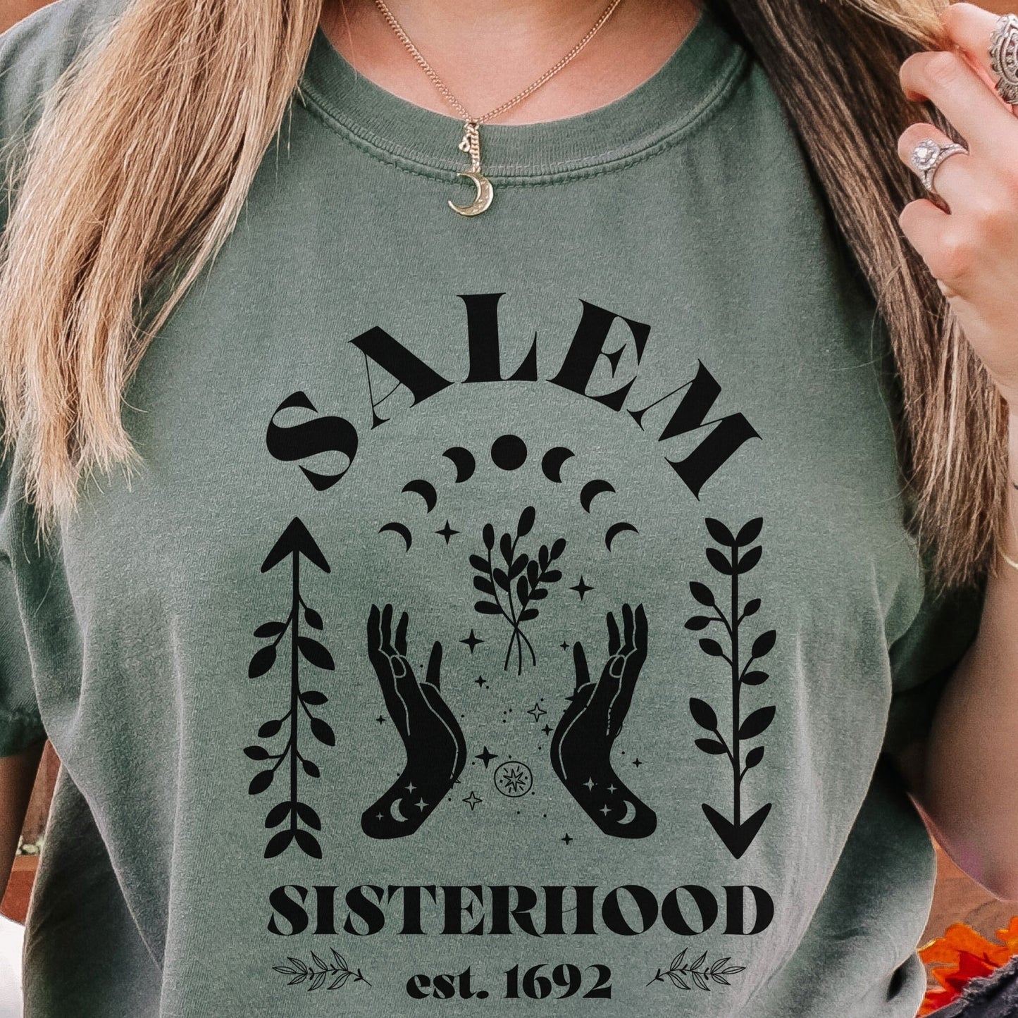 Salem Shirt Feminist Witchy Shirt Mystical Shirt Salem 1692 Fall Women's Rights Shirt Salem Sisterhood Witch Halloween Shirt Witchy Clothes