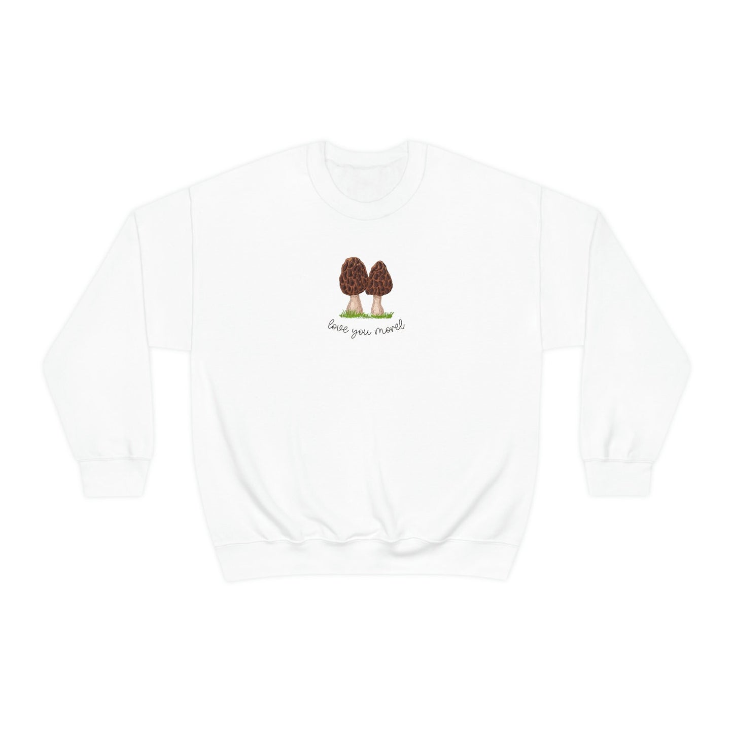 Mushroom Sweatshirt Morel Mushroom Cottage Core Clothes Love You Morel Mushroom Lovers Gift Couples Shirt Matching Mom Shirt