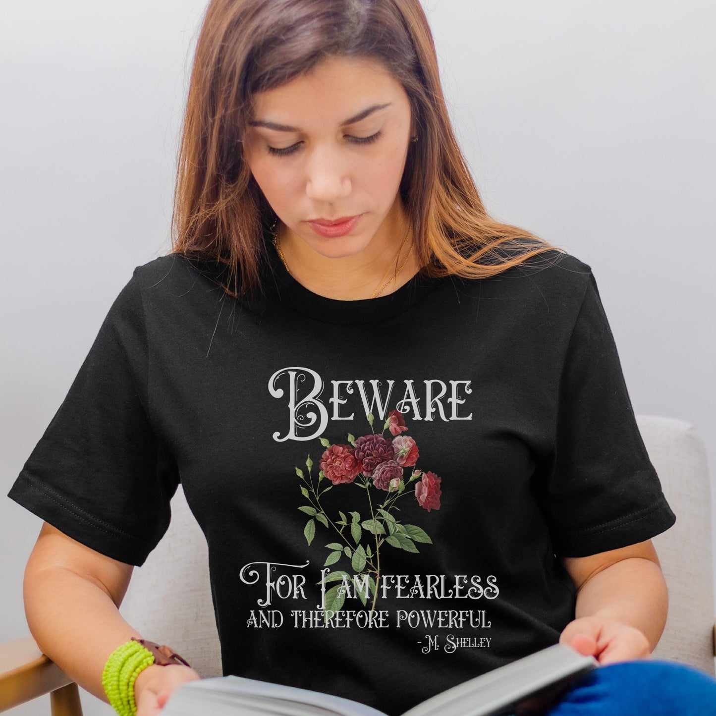 Dark Academia Shirt Feminist Shirt Mary Shelley Quote Goth Shirt Gothic Bookish Shirt Dark Cottagecore Shirt Literary Clothes Literary Gift