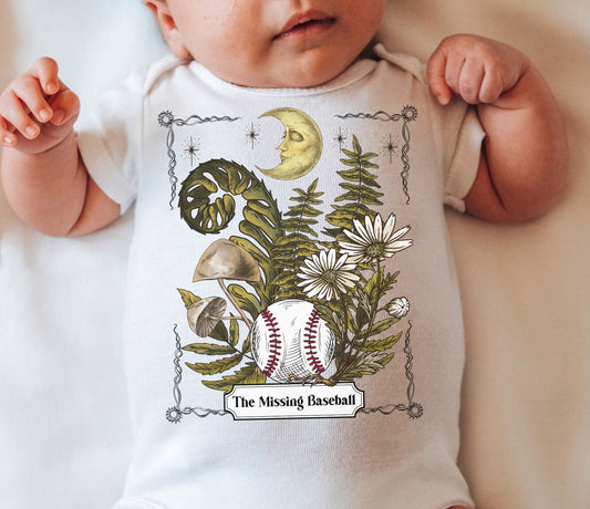 Baby Baseball Outfit Missing Baseball Tarot Baby Bodysuit Baseball Mushroom Baby Boy Gift Baseball Baby Shower Baseball Baby Girl Outfit