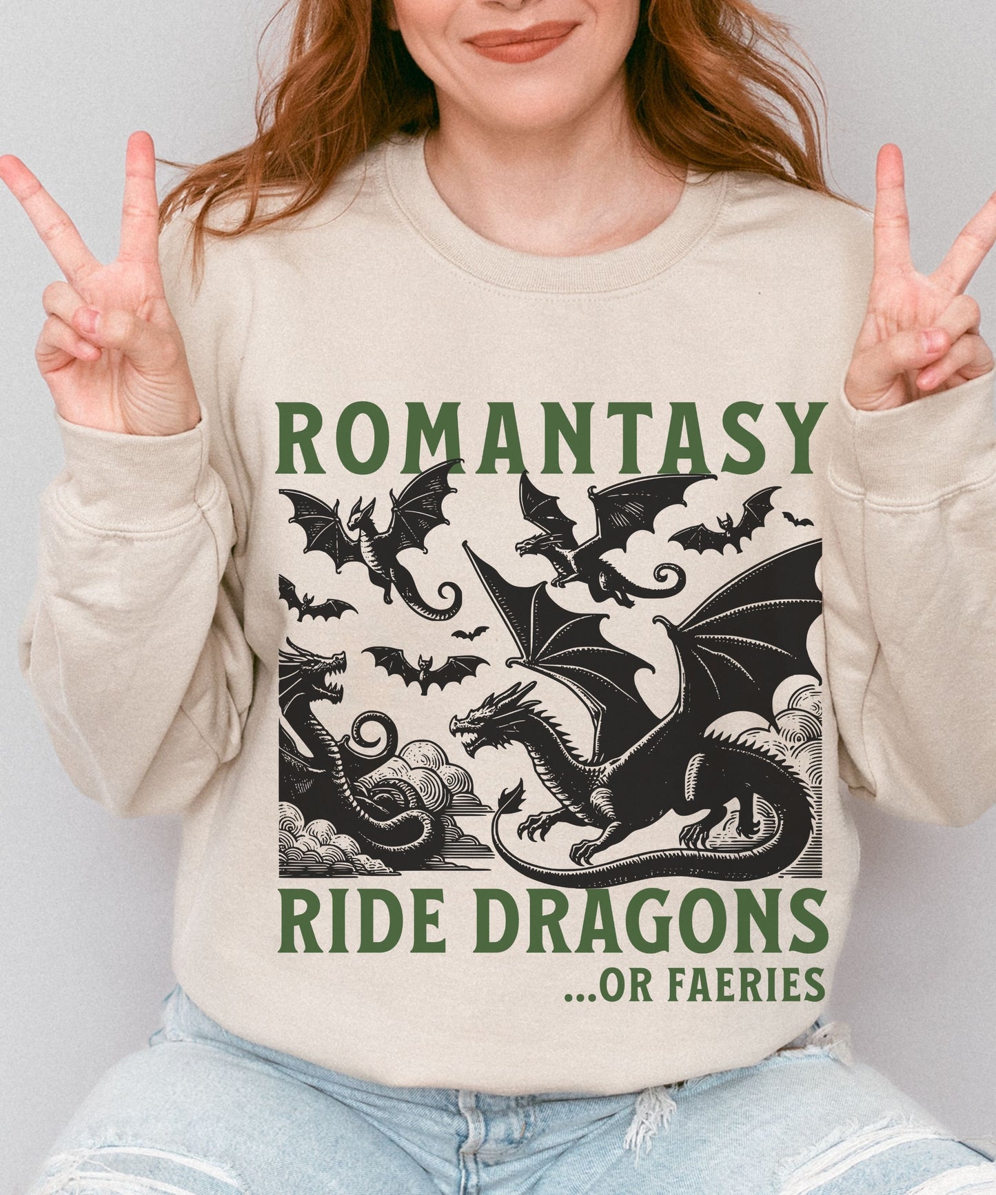 Romantasy Reader Dragon Rider Sweatshirt Reading Sweatshirt Spicy Books Smut Shirt Bookish Things Booklover Sweater Romance Fantasy Reader