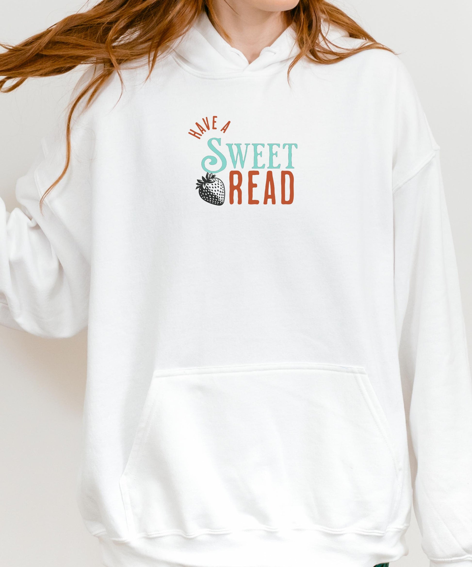 Sweet Read Reading Sweatshirt, Strawberry Hoodie Hot girls Read Banned Books Downtown Girl Romantasy Fantasy Dark Romance Reader Smut Shirt