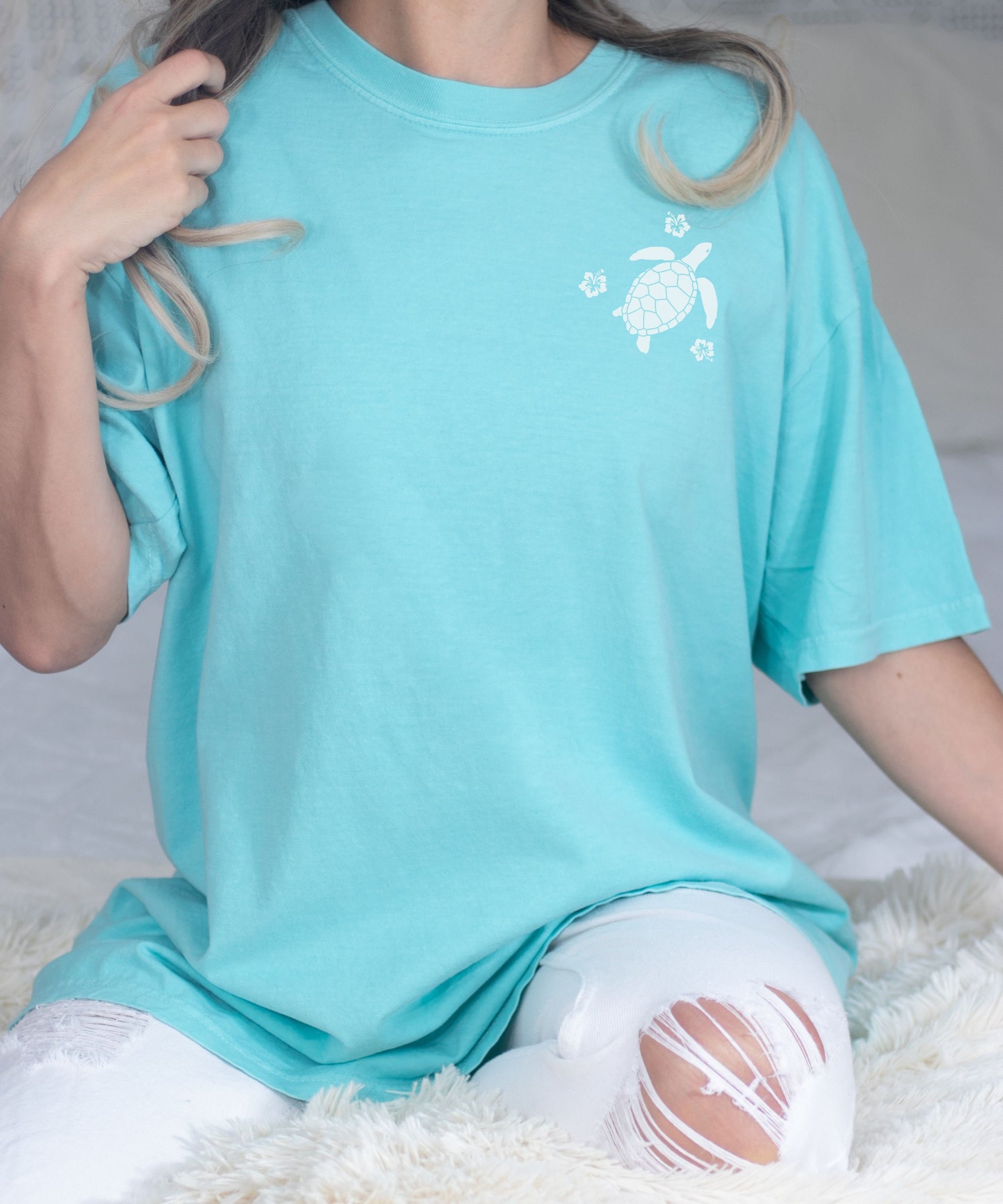 Protect The Ocean Sea Turtle Shirt, Mini Sea Turtle Shirt Ecology Shirt Mermaidcore Tee Mermaid Core Coconut Girl Beachy Shirt Preppy Stuff