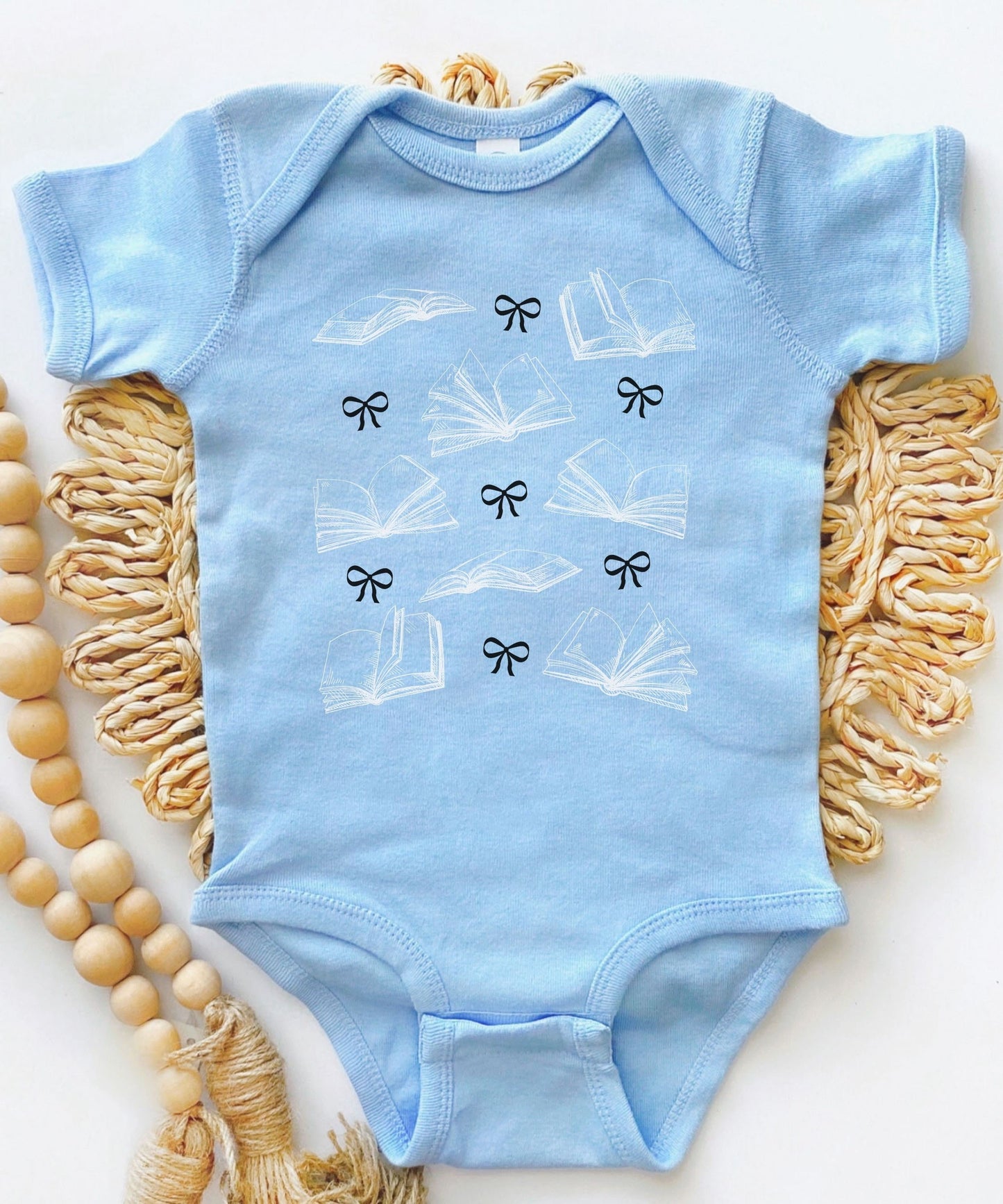 Books and Bows Coquette Baby Bodysuit, Bookish Baby Gifts Book Baby Shower Bookworm Baby Dark Coquette Baby Girl Bodysuit Booklover Baby