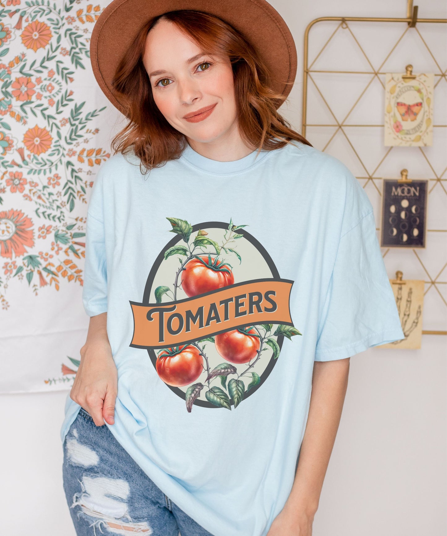 Tomaters Shirt, Tomato Shirt Vegetable Shirt Fruit Shirt Gardener Gift Unhinged Shirts Weirdcore Clothes Cottage Core Clothing Tomato Gifts
