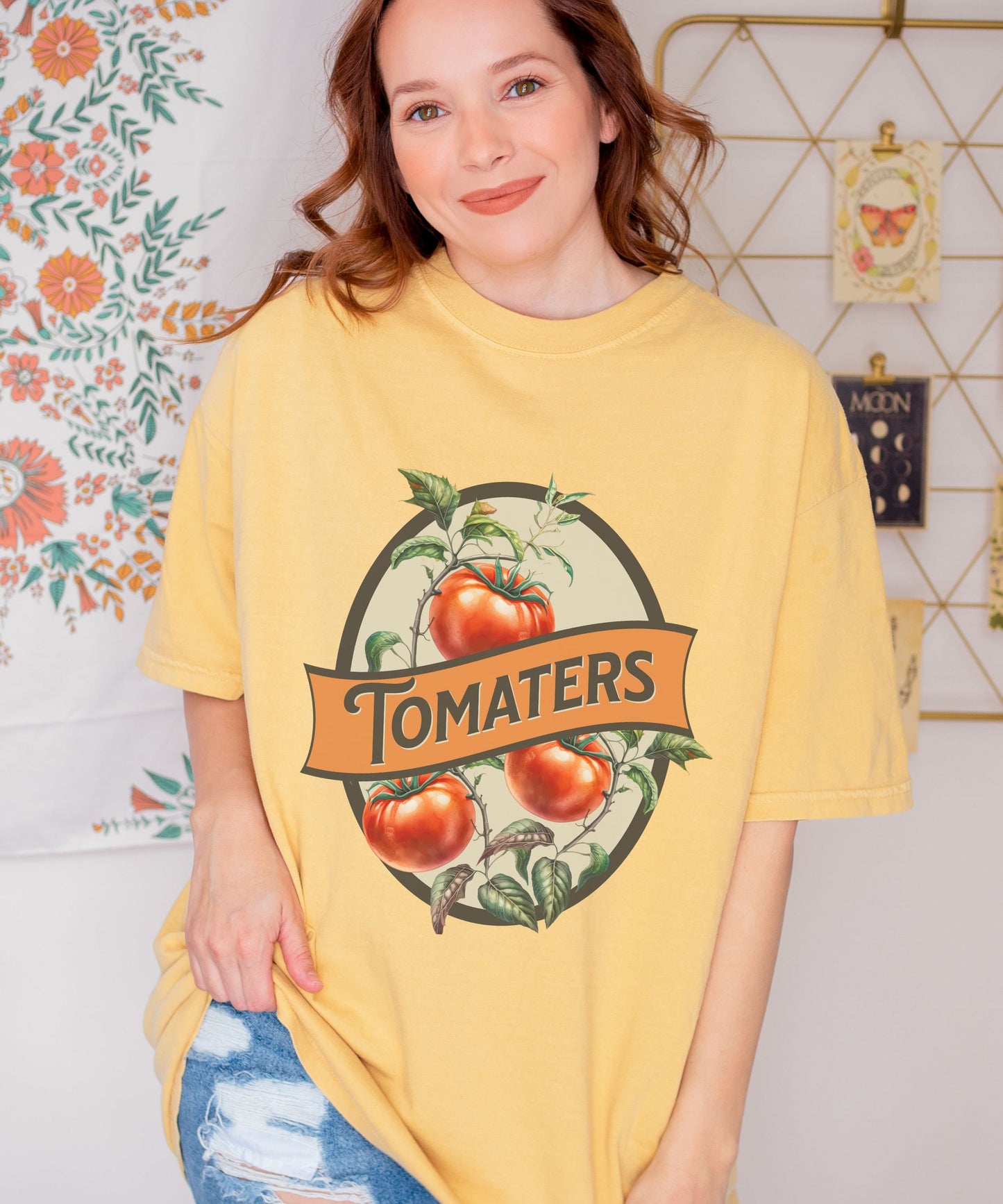 Tomaters Shirt, Tomato Shirt Vegetable Shirt Fruit Shirt Gardener Gift Unhinged Shirts Weirdcore Clothes Cottage Core Clothing Tomato Gifts