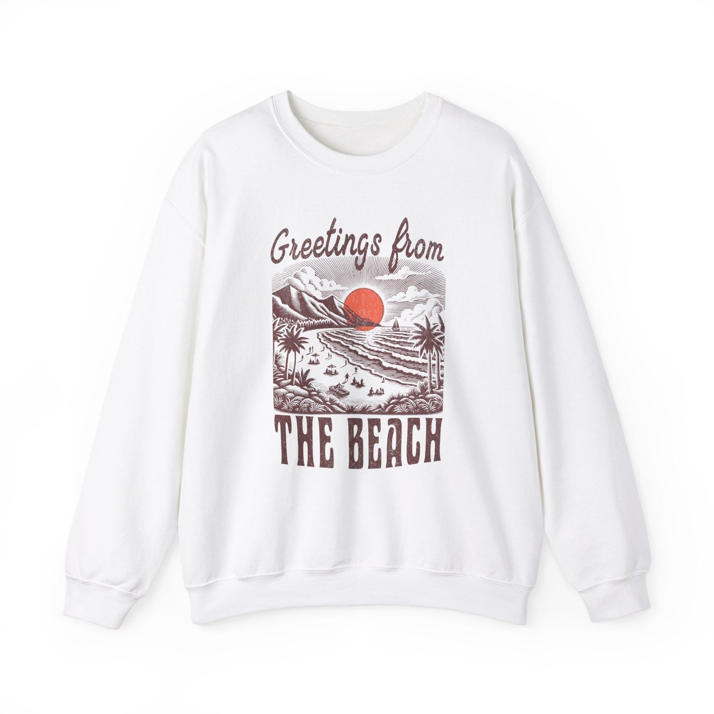 Greetings From The Beach Sweatshirt Coconut Girl Preppy Stuff Beachy Sweatshirt Oceancore Clothing Mermaidcore Granola Girl Sweatshirt
