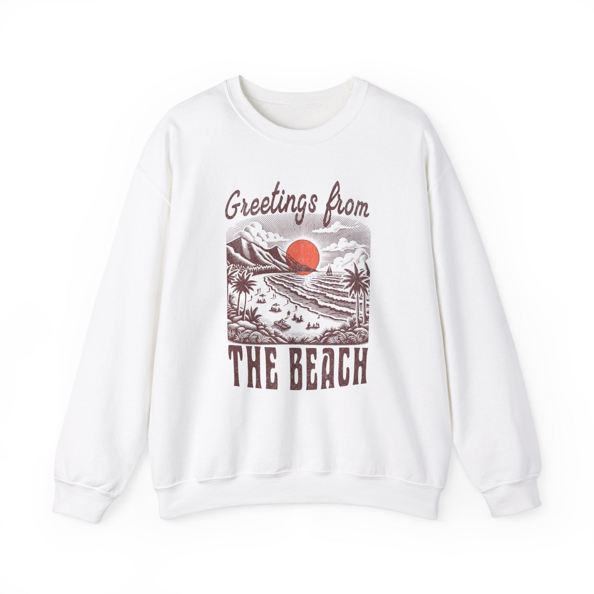 Greetings From The Beach Sweatshirt Coconut Girl Preppy Stuff Beachy Sweatshirt Oceancore Clothing Mermaidcore Granola Girl Sweatshirt