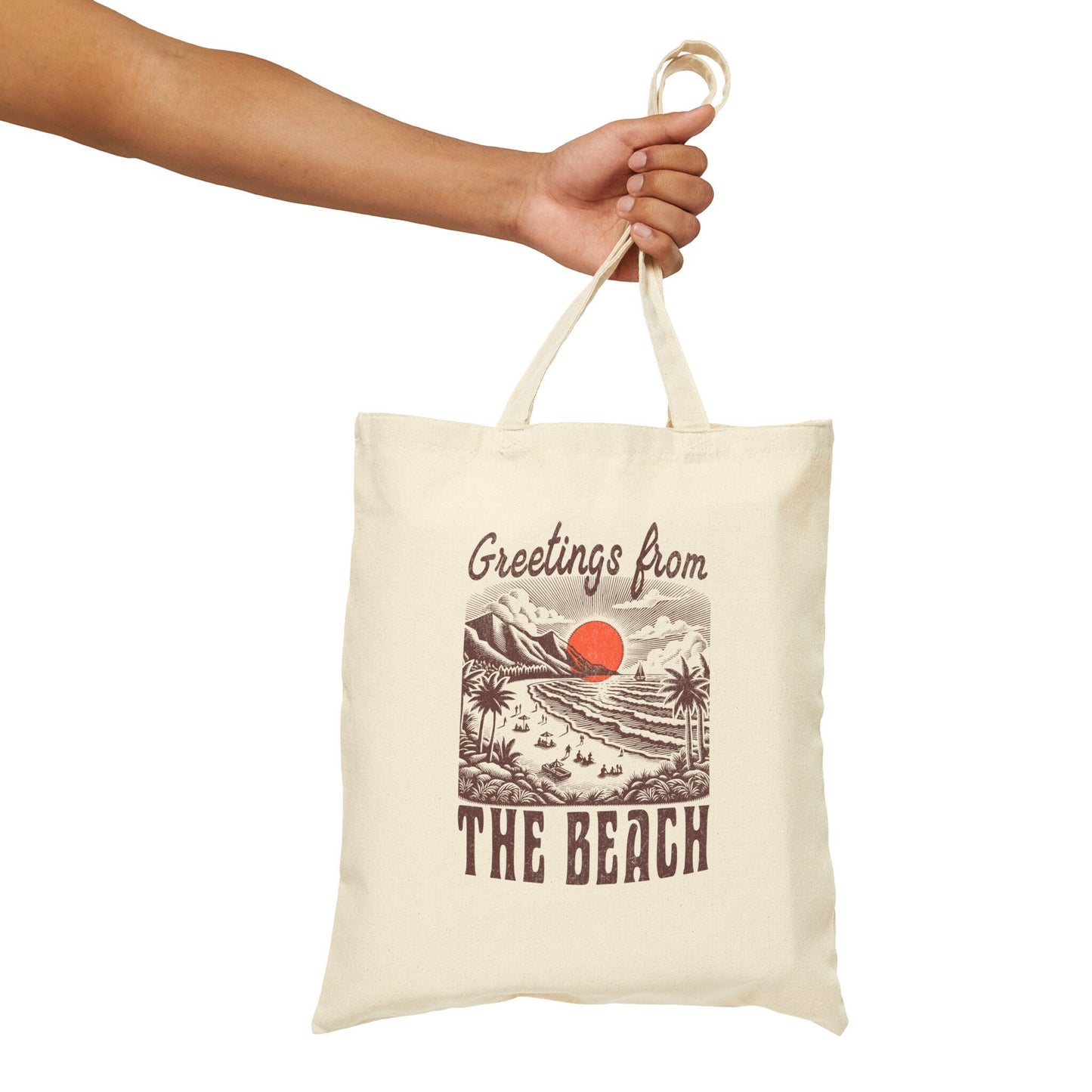 Greetings From The Beach Tote Bag, Coconut Girl Tote Bag Preppy Stuff Teenage Girl Gifts Beachy Tote Bag Market Bag Mermaidcore Granola Girl