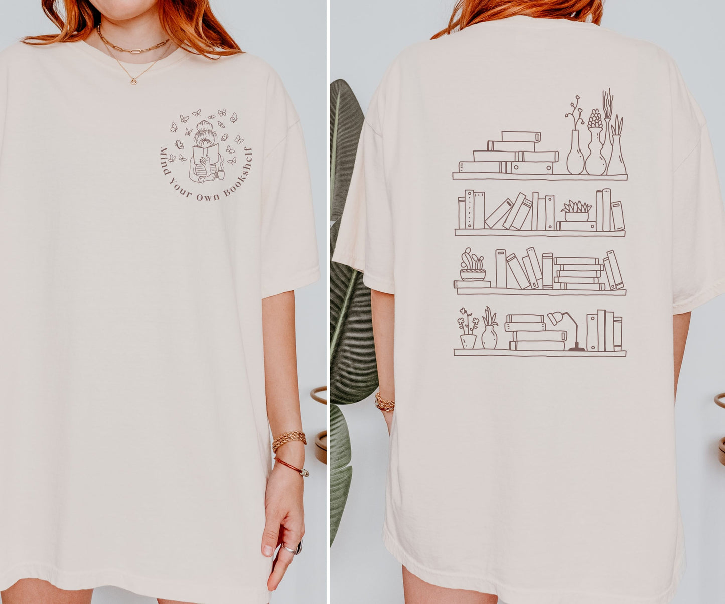 Mind Your Own Bookshelf Shirt, Banned Books Shirt Smut Shirt Romantasy Romance Reader Literature shirt Booktrovert Bookstagram Booktok Merch