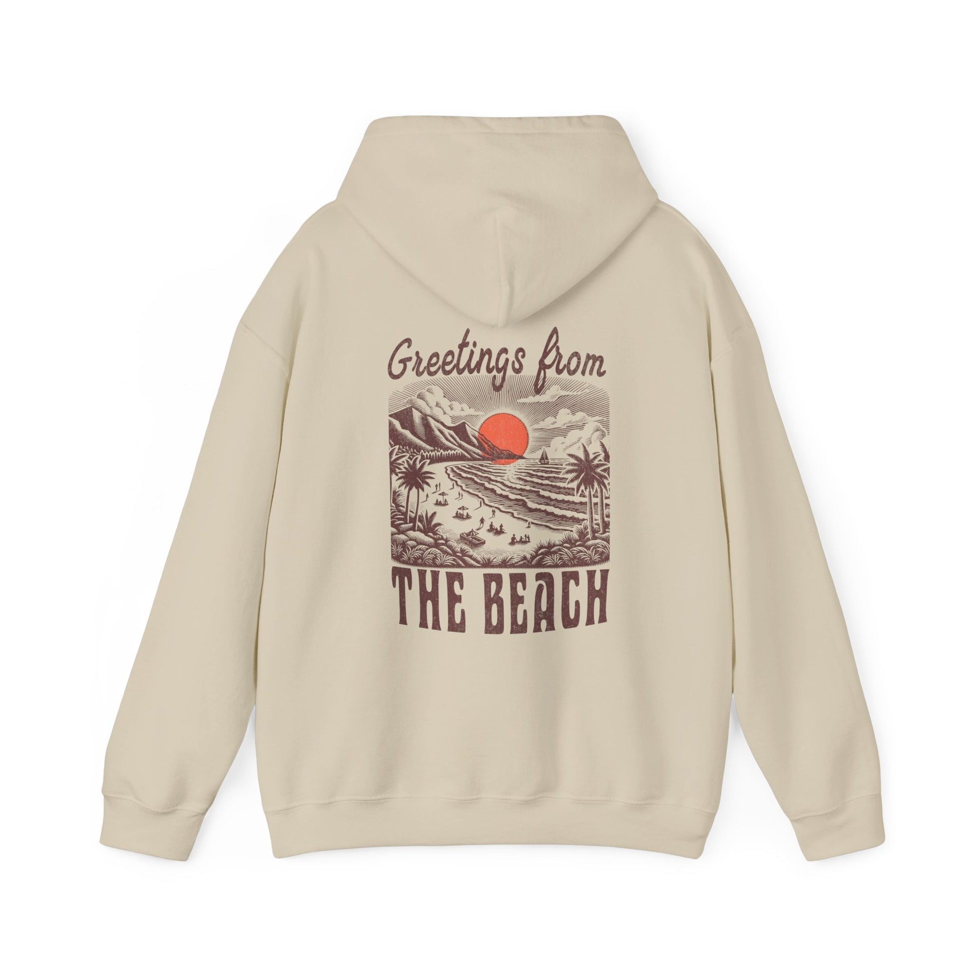 Greetings From The Beach Hoodie, Coconut Girl Mermaid Core,Ocean Beach Hoodie, Beachy Sweatshirt Beachy Hoodies Sunset Hoodie Preppy Clothes