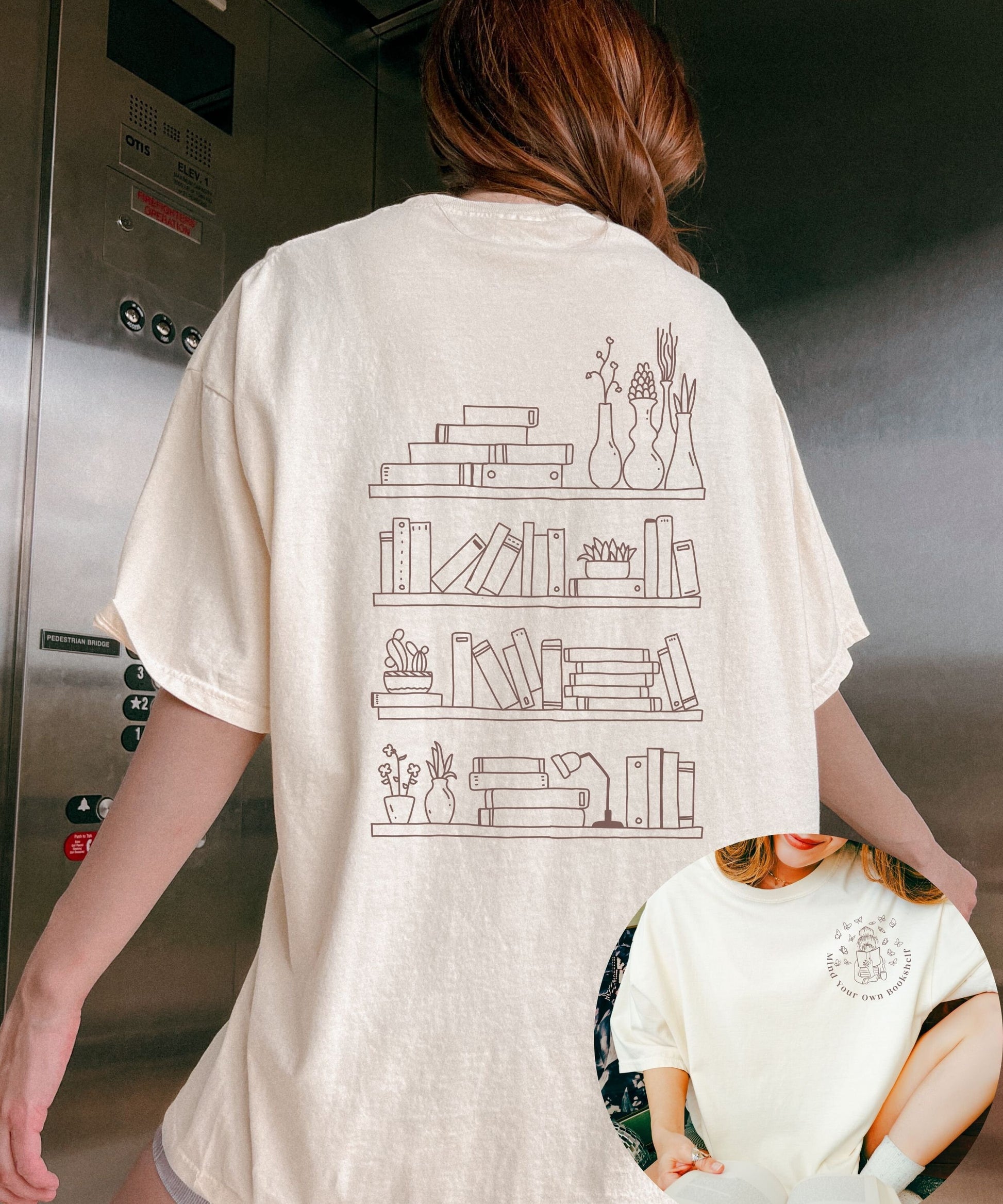 Mind Your Own Bookshelf Shirt, Banned Books Shirt Smut Shirt Romantasy Romance Reader Literature shirt Booktrovert Bookstagram Booktok Merch