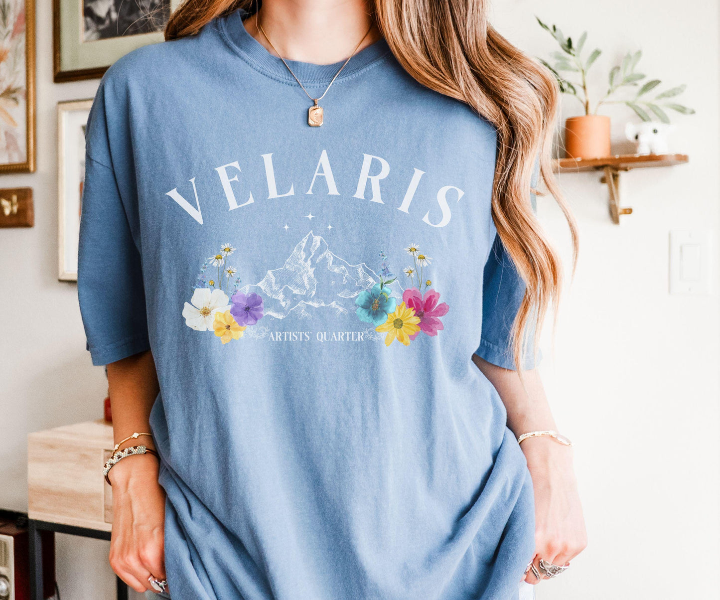 Velaris Shirt, Artists' Quarter Licensed Sarah J Maas ACOTAR Merch, SJM ACOMAF Rhysand Feyre The Night Court Tee Fantasy Romance Reader Gift