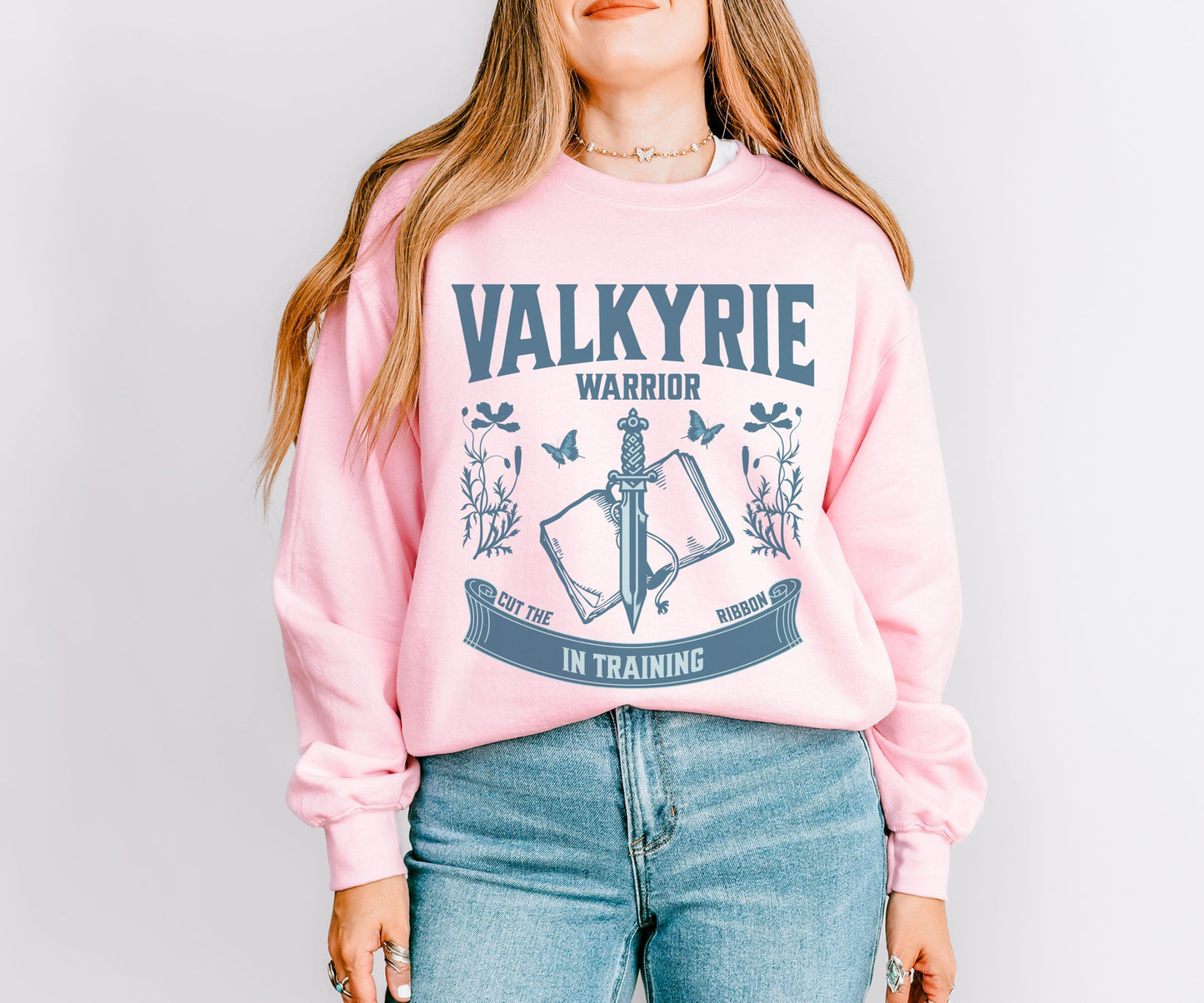Valkyrie Sweatshirt, Warrior In Training Licensed SJM Merch, Sarah J Maas Cassian Velaris Shirt ACOSF Silver Flames ACOTAR Crewneck