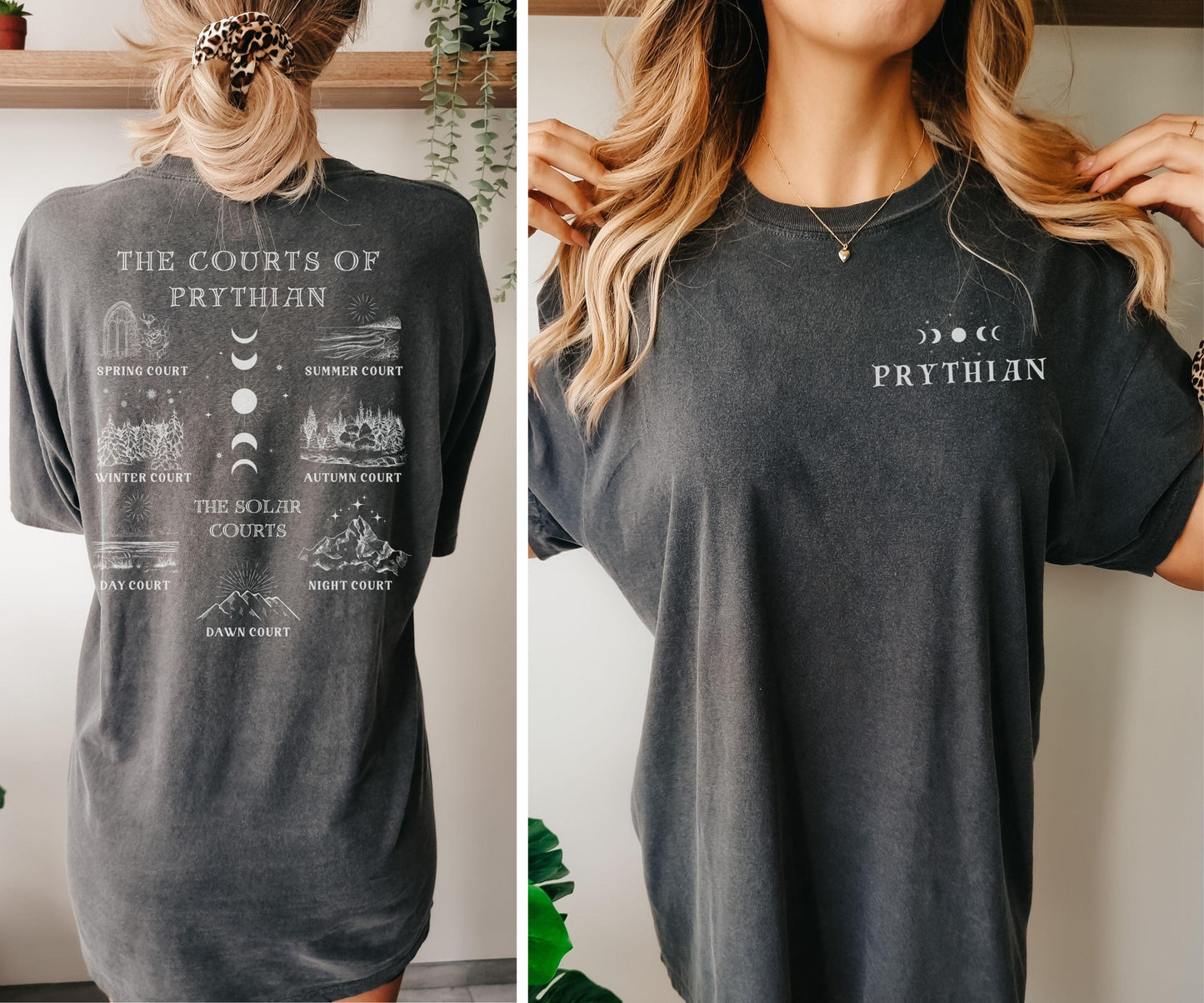 Prythian Courts ACOTAR Shirt, Officially Licensed Sarah J Maas Merch A Court of Thorns and Roses SJM Tee Fantasy Romance Romantasy Shirt