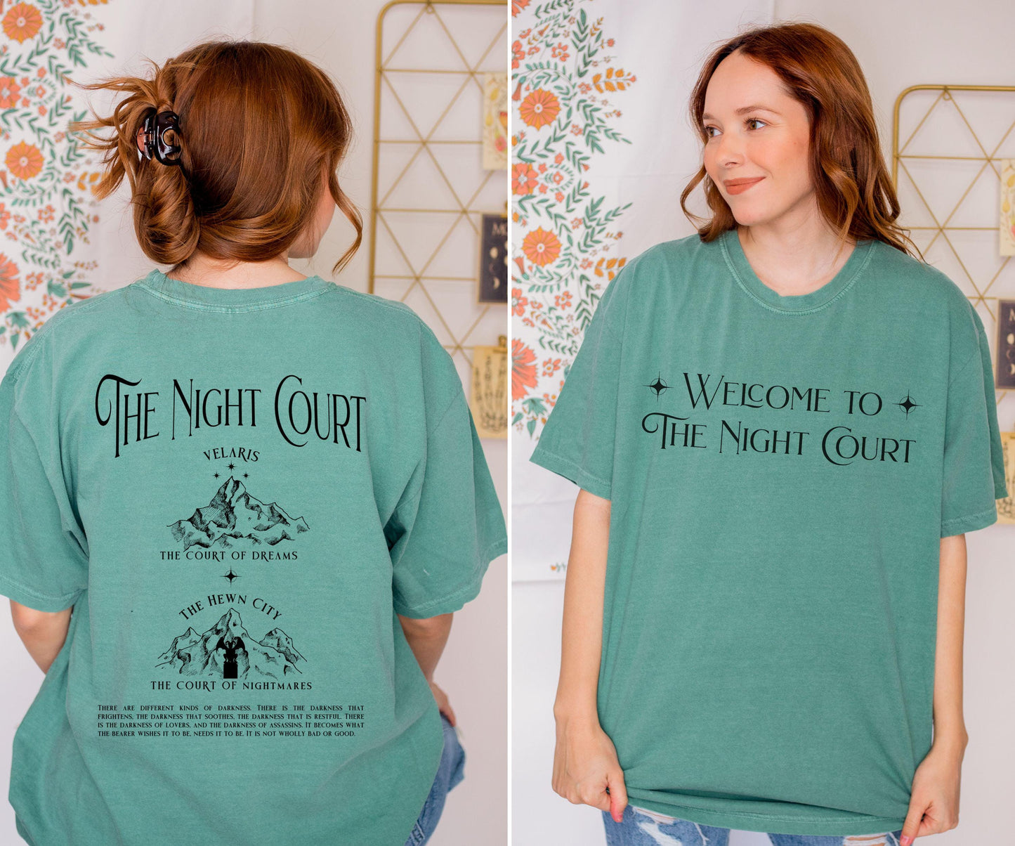 Welcome To The Night Court, Licensed SJM Merch ACOTAR Shirt ACOMAF Shirt Rhysand Quote Hewn City Velaris Shirt Sarah J Maas Tee