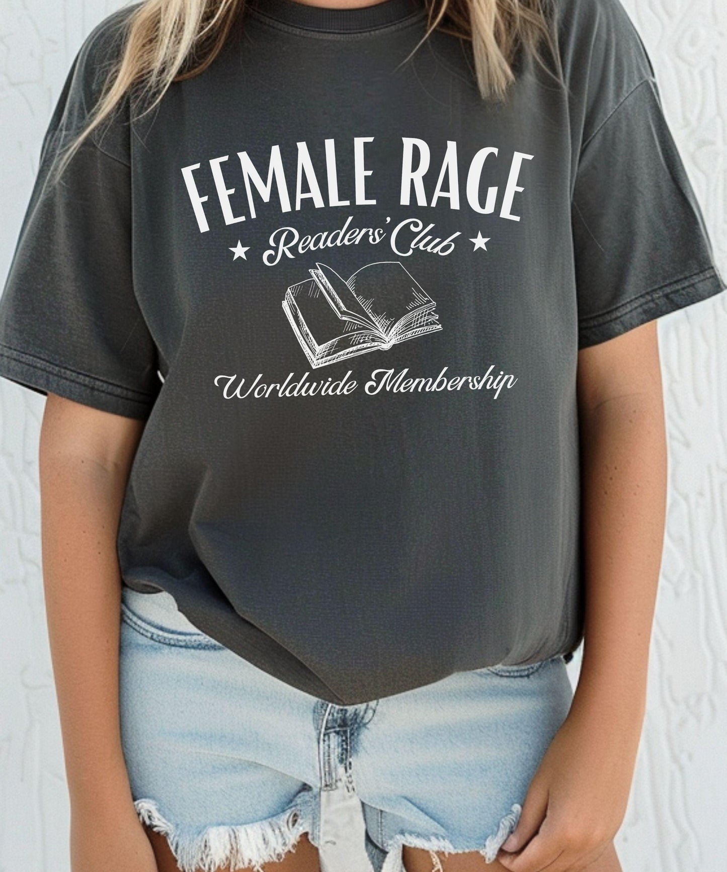 Female Rage Readers Club Shirt, Feminist Leftist Shirt Book Club Gift Women's Empowerment Banned Books Shirt Bookcore Literature Tee