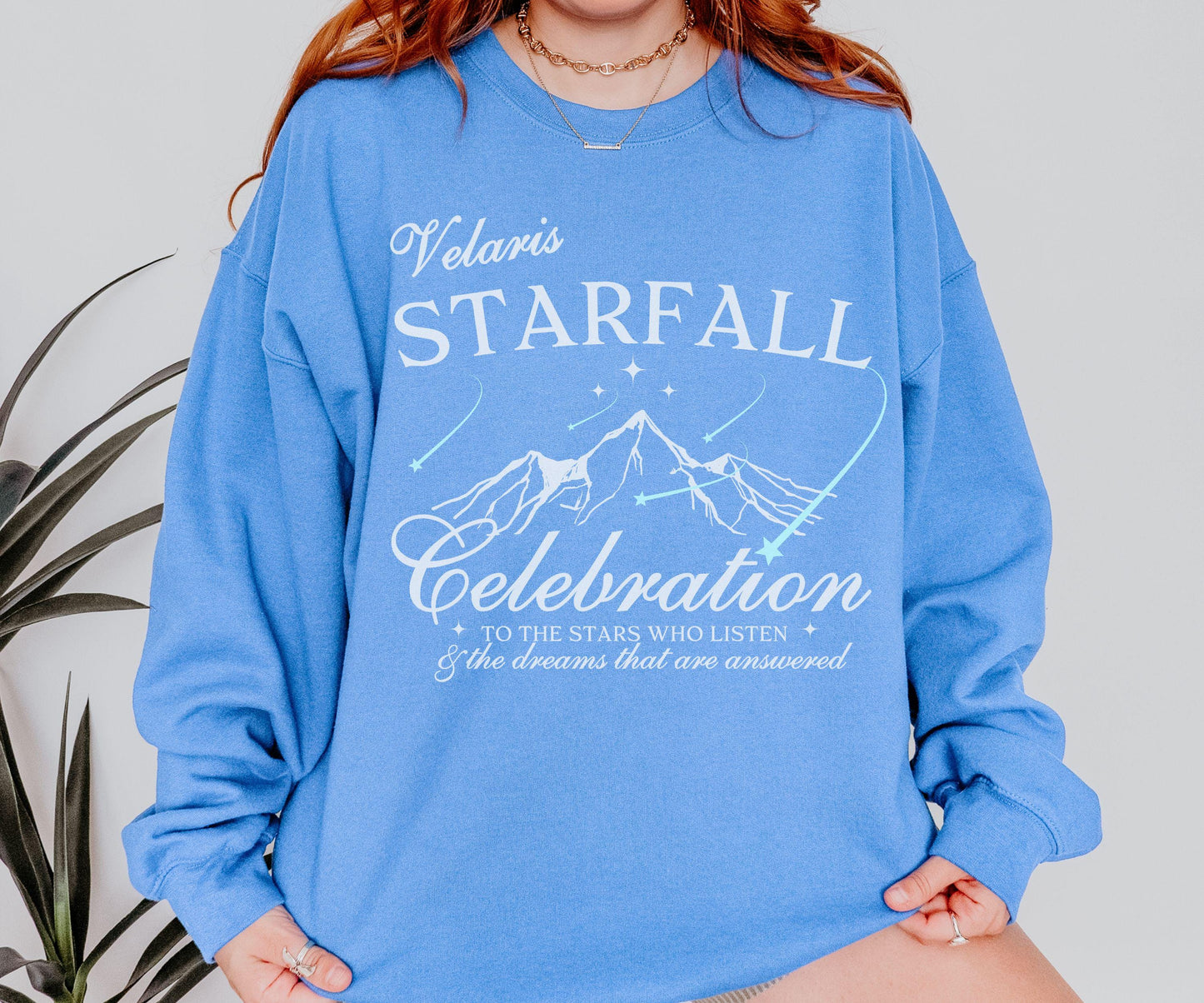 Velaris Starfall Sweatshirt, To The Stars Who Listen Feyre and Rhysand Sarah J Maas Merch, Starfall Shirt ACOMAF ACOTAR SJM Merch Crewneck