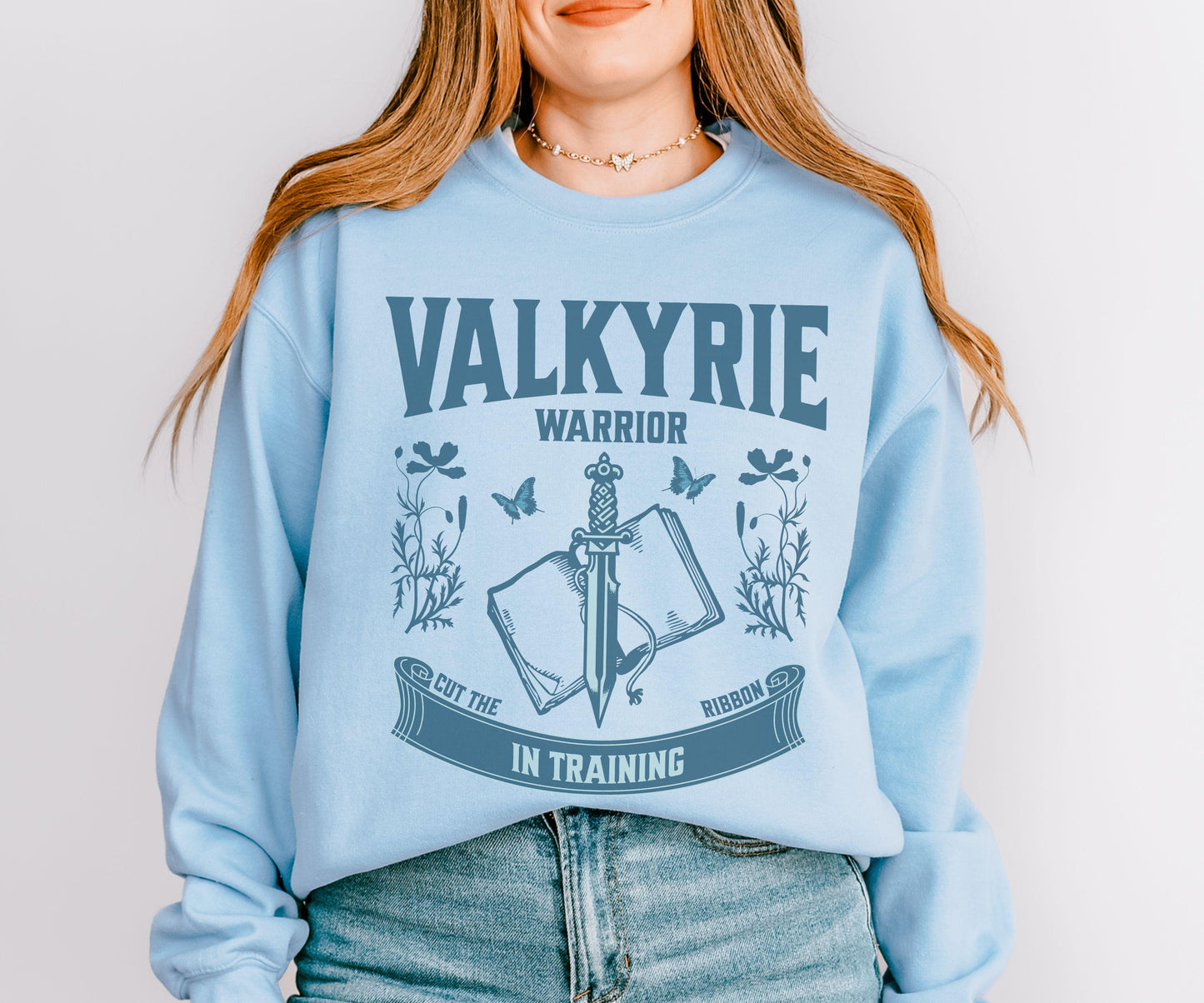 Valkyrie Sweatshirt, Warrior In Training Licensed SJM Merch, Sarah J Maas Cassian Velaris Shirt ACOSF Silver Flames ACOTAR Crewneck