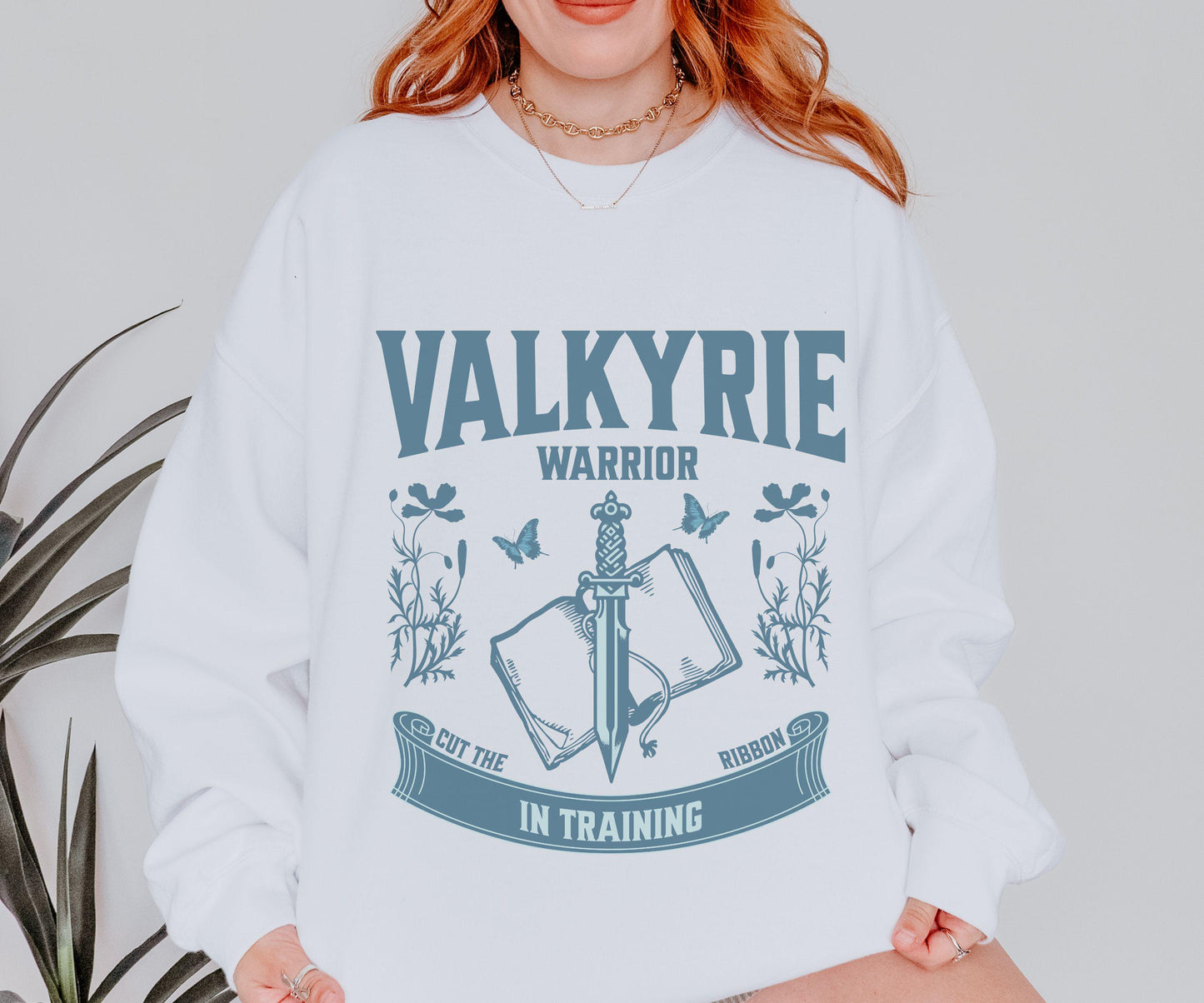 Valkyrie Sweatshirt, Warrior In Training Licensed SJM Merch, Sarah J Maas Cassian Velaris Shirt ACOSF Silver Flames ACOTAR Crewneck