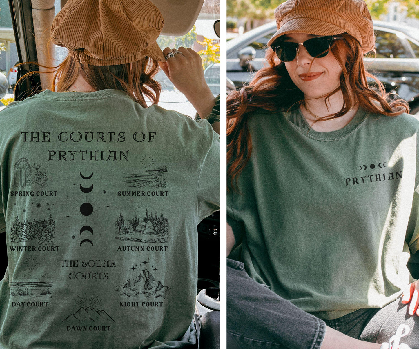Prythian Courts ACOTAR Shirt, Officially Licensed Sarah J Maas Merch A Court of Thorns and Roses SJM Tee Fantasy Romance Romantasy Shirt