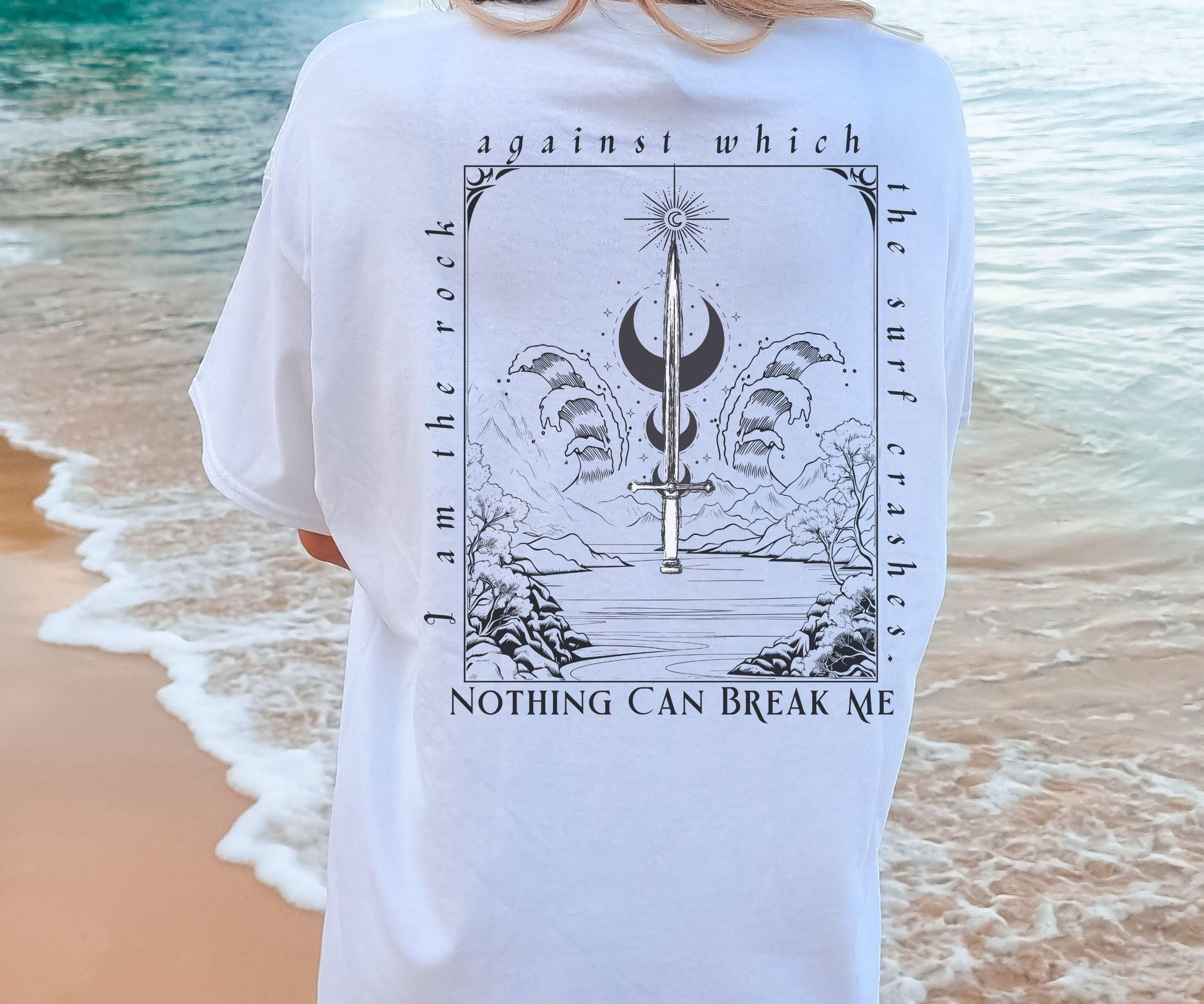 Valkyrie Shirt, I am the Rock Valkyrie Quote, ACOSF Licensed SJM Merch, Nesta Archeron House of Wind Climb The Mountain, Sarah J Maas Tshirt