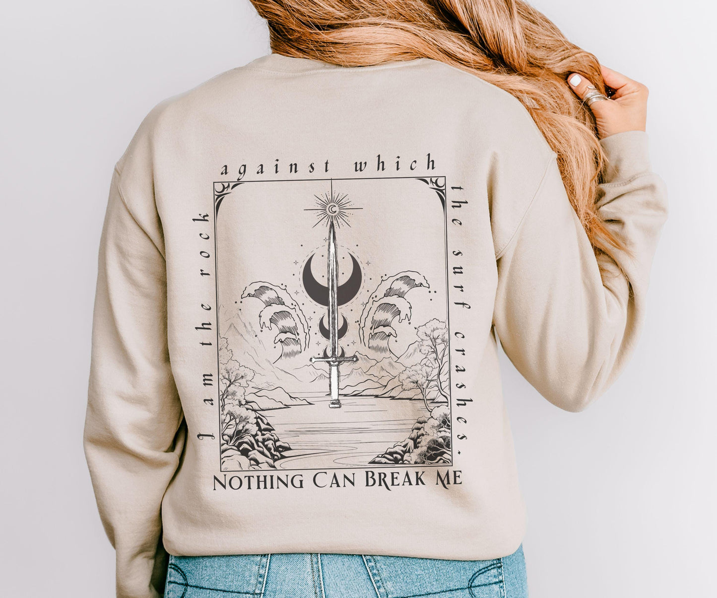 Valkyrie Sweatshirt, ACOSF Nesta Archeron Sweatshirt, Licensed SJM Merch, Climb the Mountain ACOTAR Merch Romantasy Reading Sweatshirt