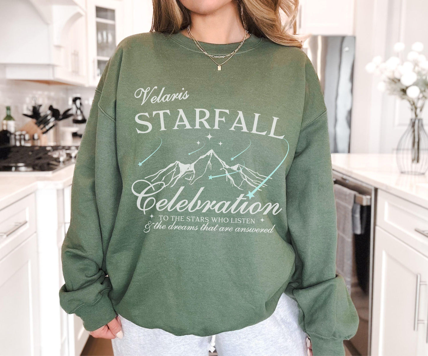 Velaris Starfall Sweatshirt, To The Stars Who Listen Feyre and Rhysand Sarah J Maas Merch, Starfall Shirt ACOMAF ACOTAR SJM Merch Crewneck