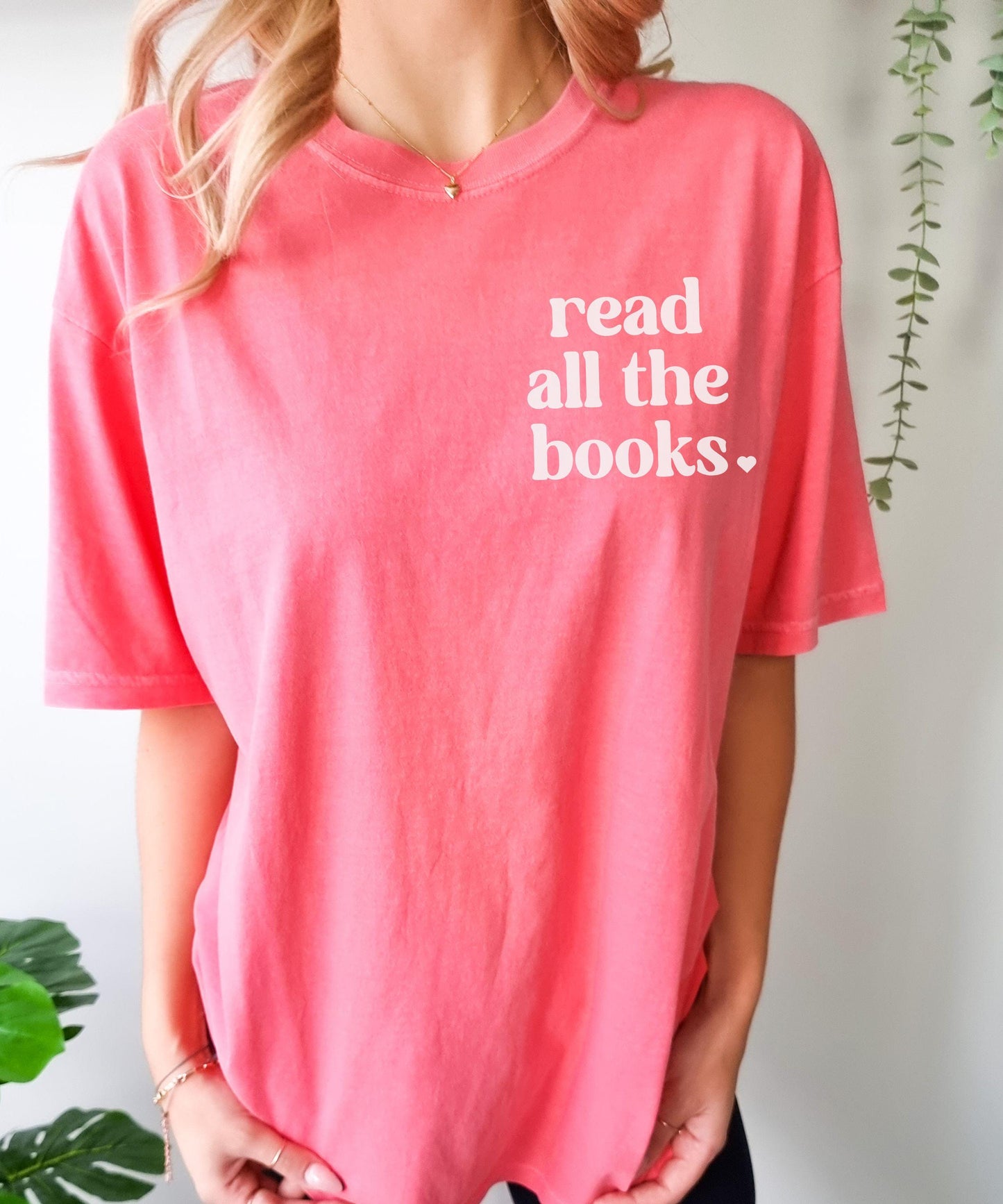 Read All The Books Comfort Colors Tshirt, Minimalist Bookish Shirt, Preppy Book Lover Shirt Born To Read Shirt One More Chapter TBR Shirt