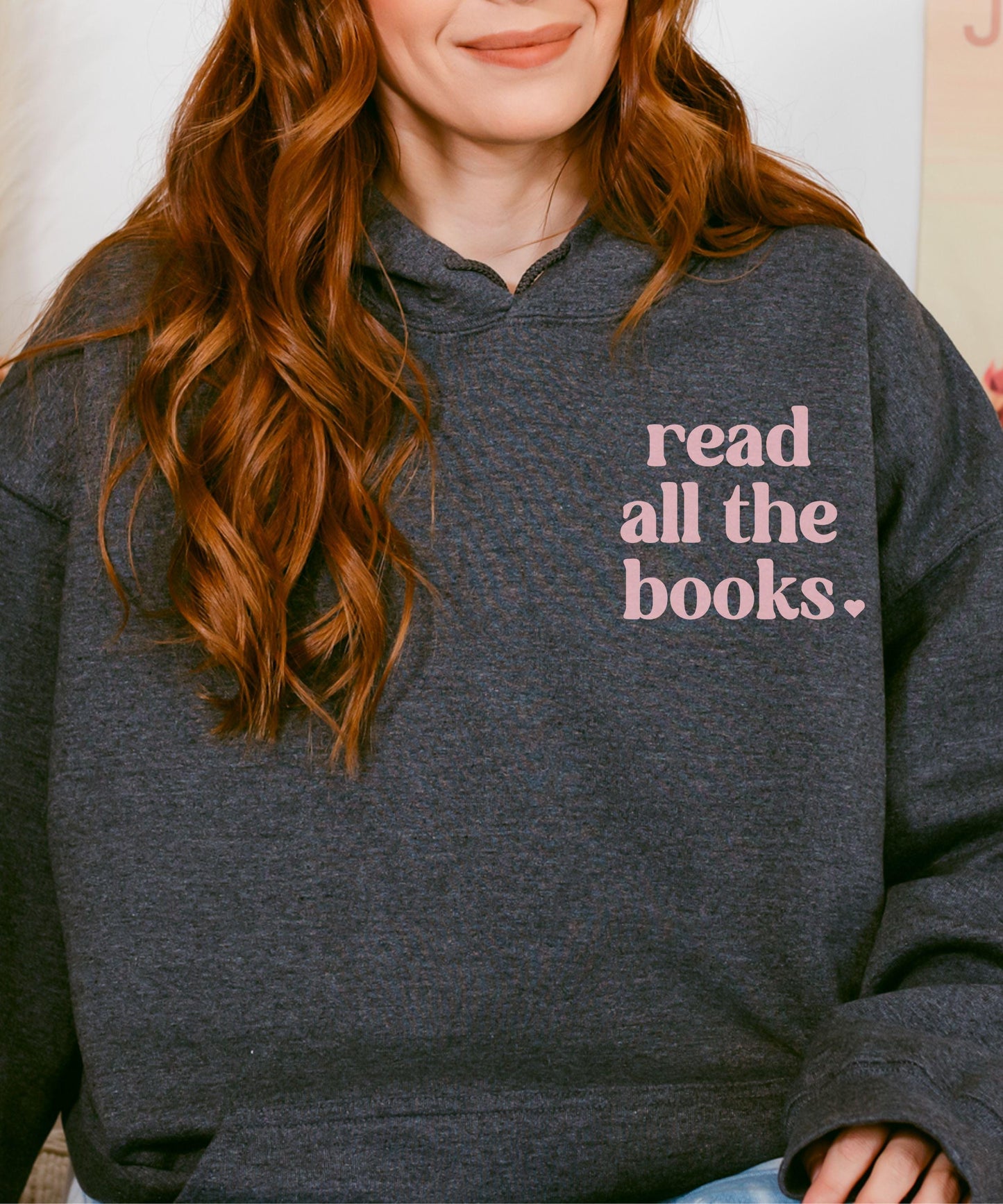 Read All The Books Hoodie, Minimalist Bookish Sweatshirt, Preppy Book Lover Merch Born To Read Sweatshirt, One More Chapter TBR Shirt