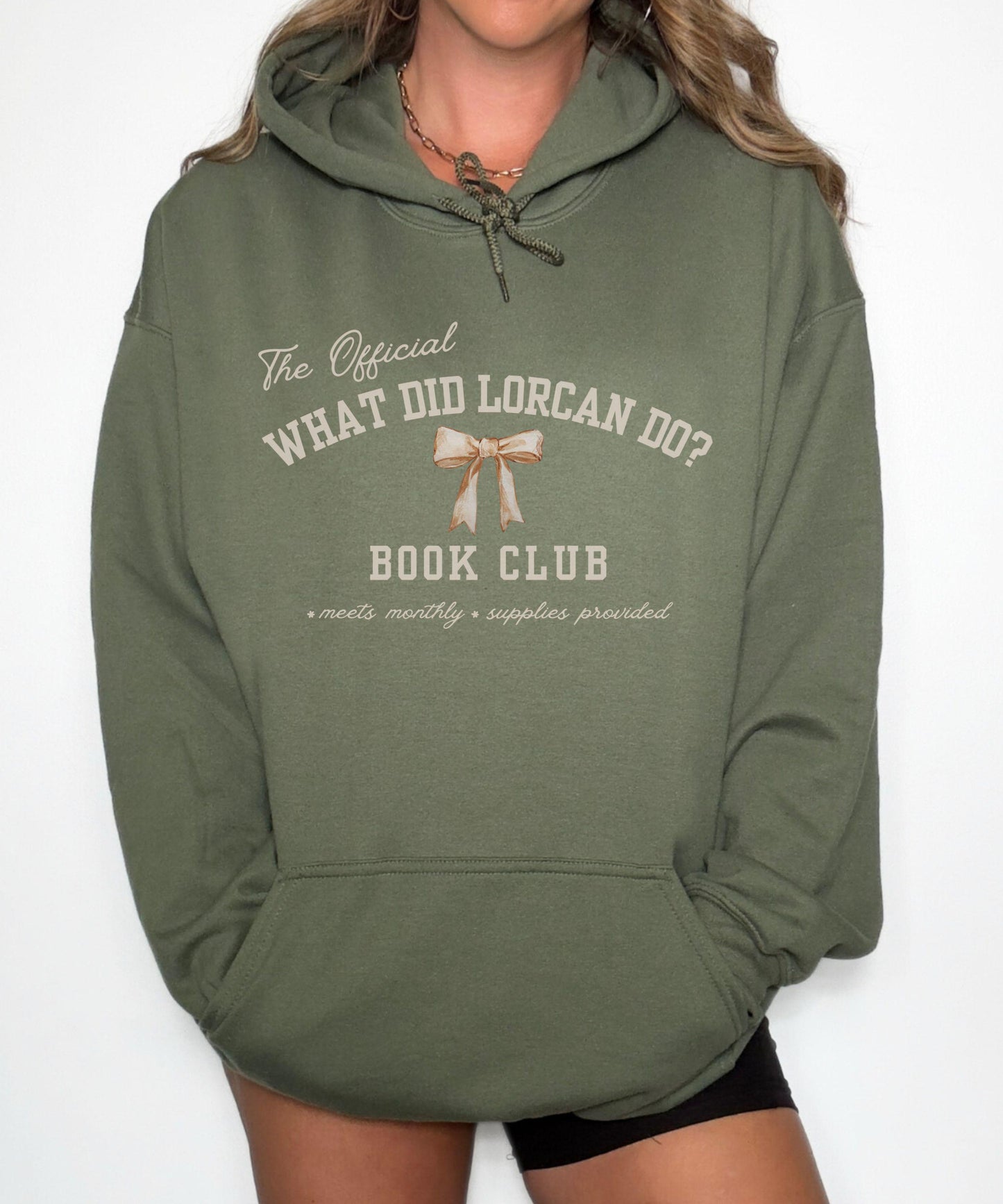 What Did Lorcan Do Book Club Hoodie, Licensed SJM Merch, Lorcan Elide Throne Of Glass Sweatshirt KOA Kingdom of Ash Sarah J Maas Hoodie