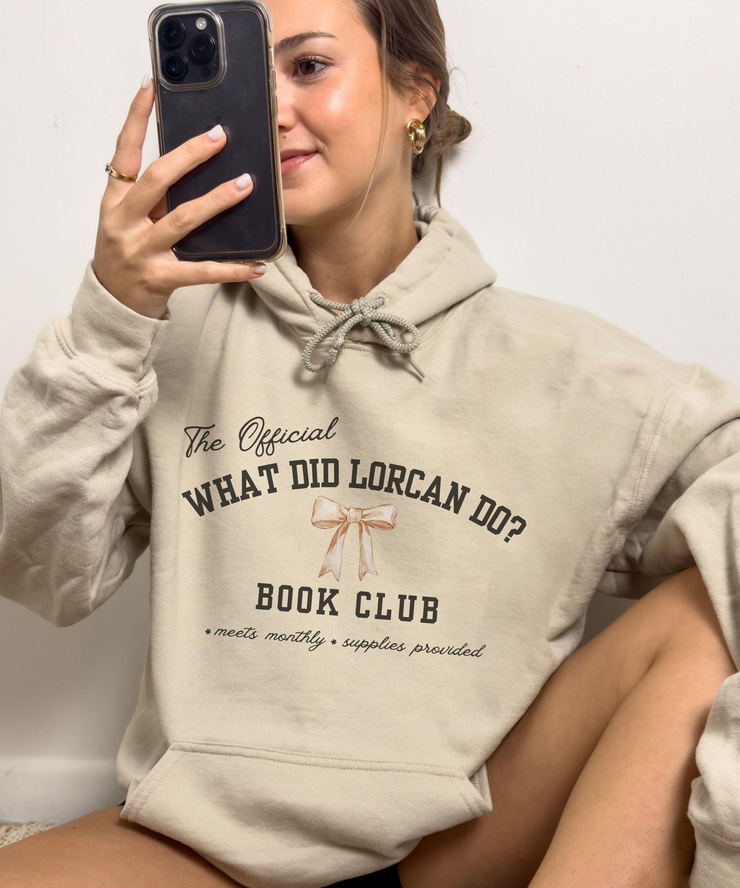 What Did Lorcan Do Book Club Hoodie, Licensed SJM Merch, Lorcan Elide Throne Of Glass Sweatshirt KOA Kingdom of Ash Sarah J Maas Hoodie