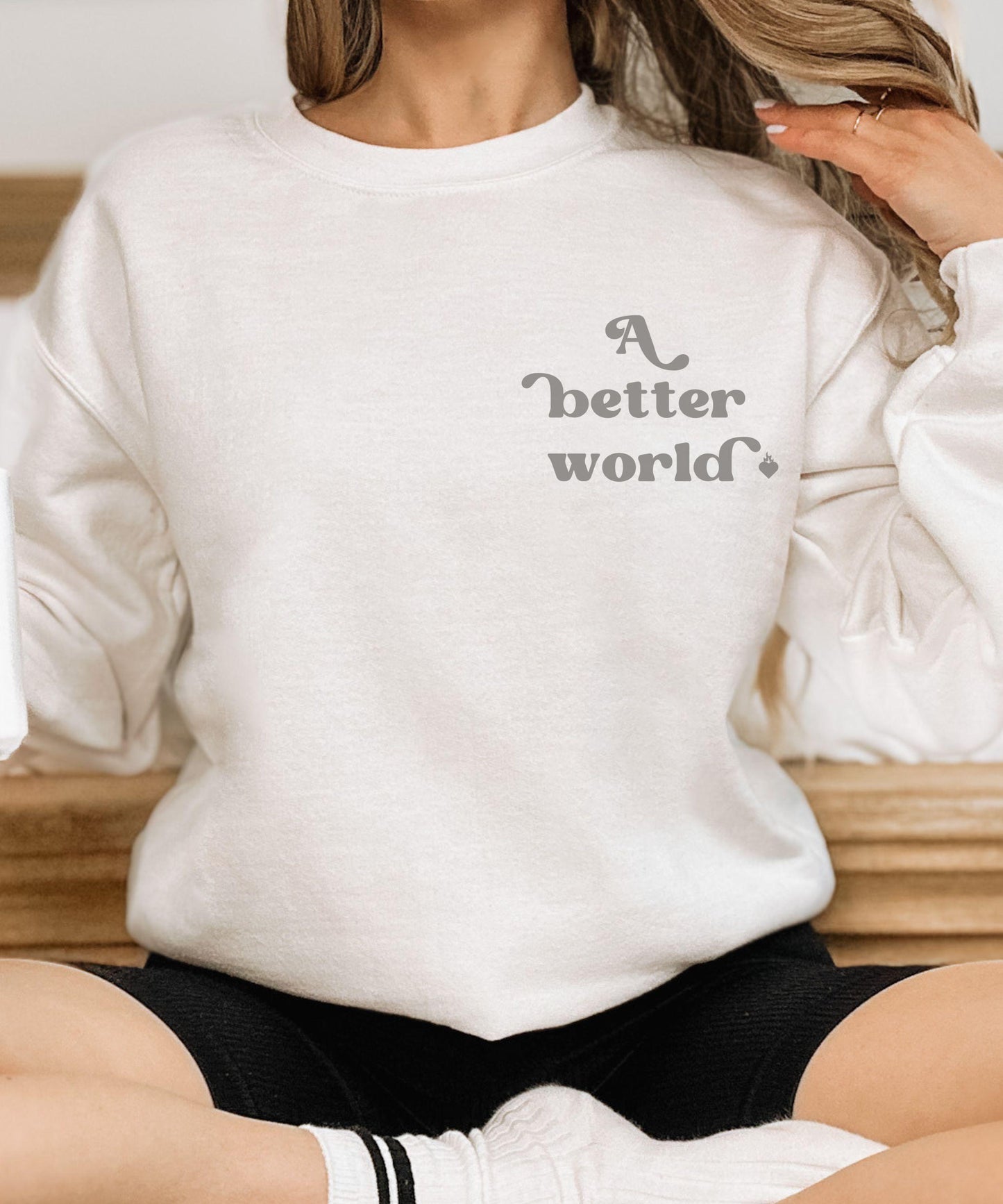 A Better World Fireheart Sweatshirt, Kingdom of Ash Licensed SJM Merch Throne of Glass Shirt Sarah J Maas TOG KOA Aelin Galathynius Crewneck
