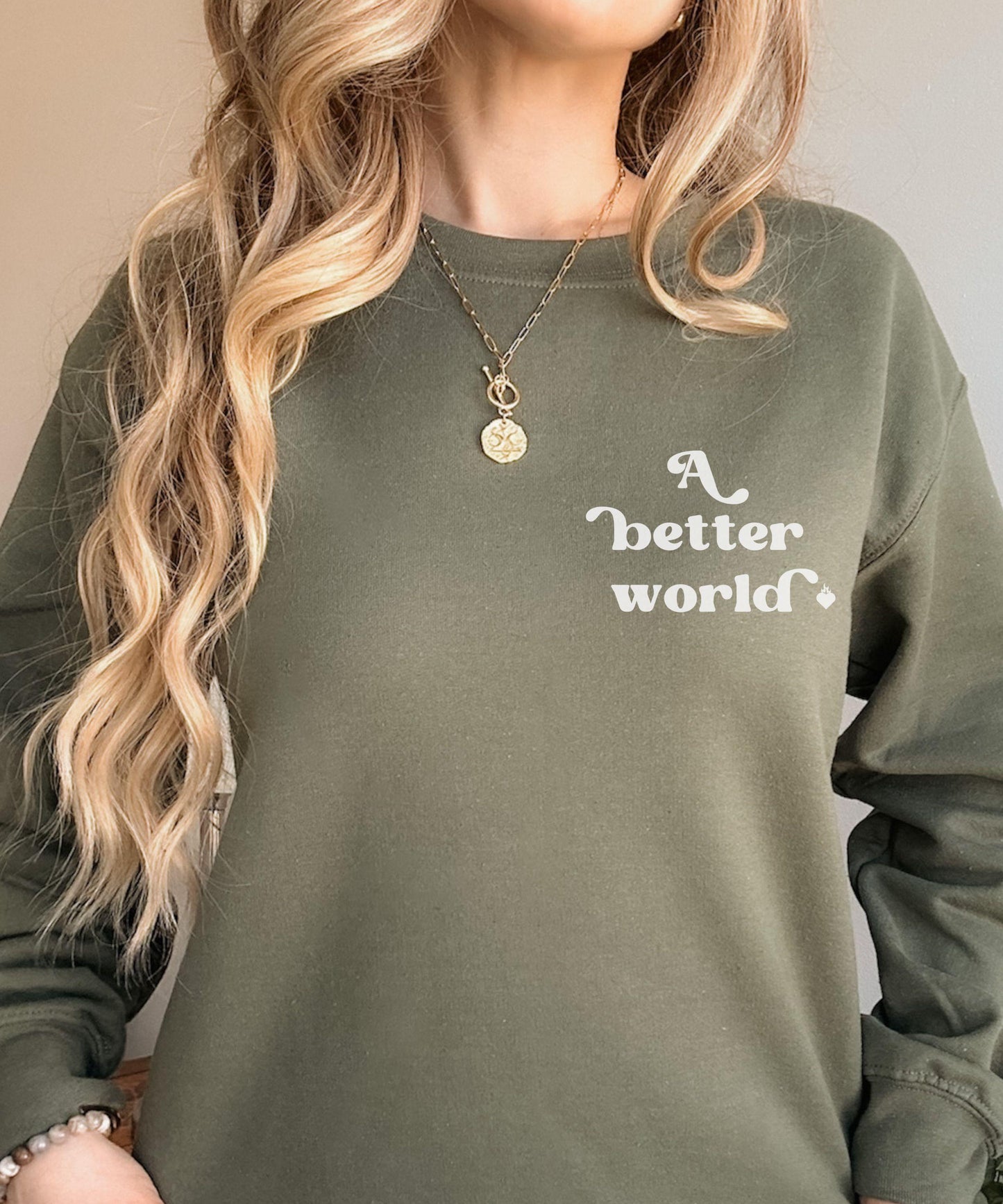 A Better World Fireheart Sweatshirt, Kingdom of Ash Licensed SJM Merch Throne of Glass Shirt Sarah J Maas TOG KOA Aelin Galathynius Crewneck