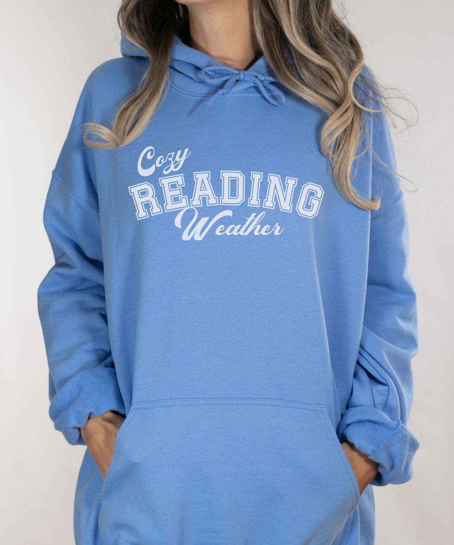 Cozy Reading Weather Hoodie, Book Lover Gifts Bookish Reading Sweatshirt Book Core Shirt Reader Sweatshirt Born To Read Cozy Reader Hoodie