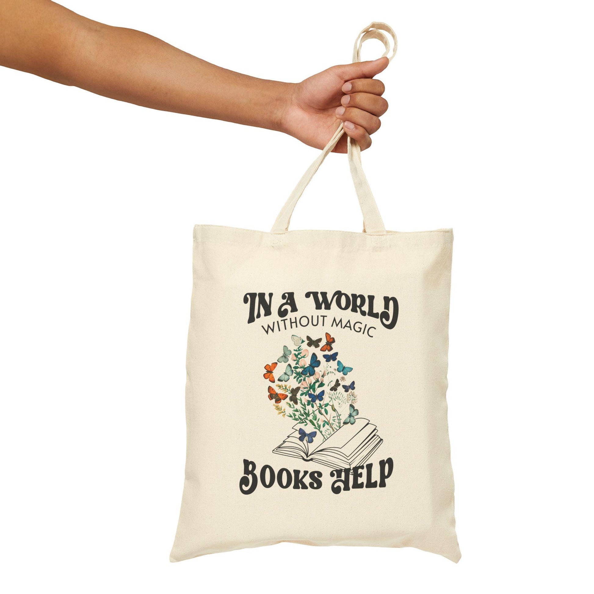 Books Help Tote Bag, Fantasy Reader Tote, Bookish Bag Bookish Things Romantasy Merch Bookish Shops Self Care Fantasycore Booklover Gifts