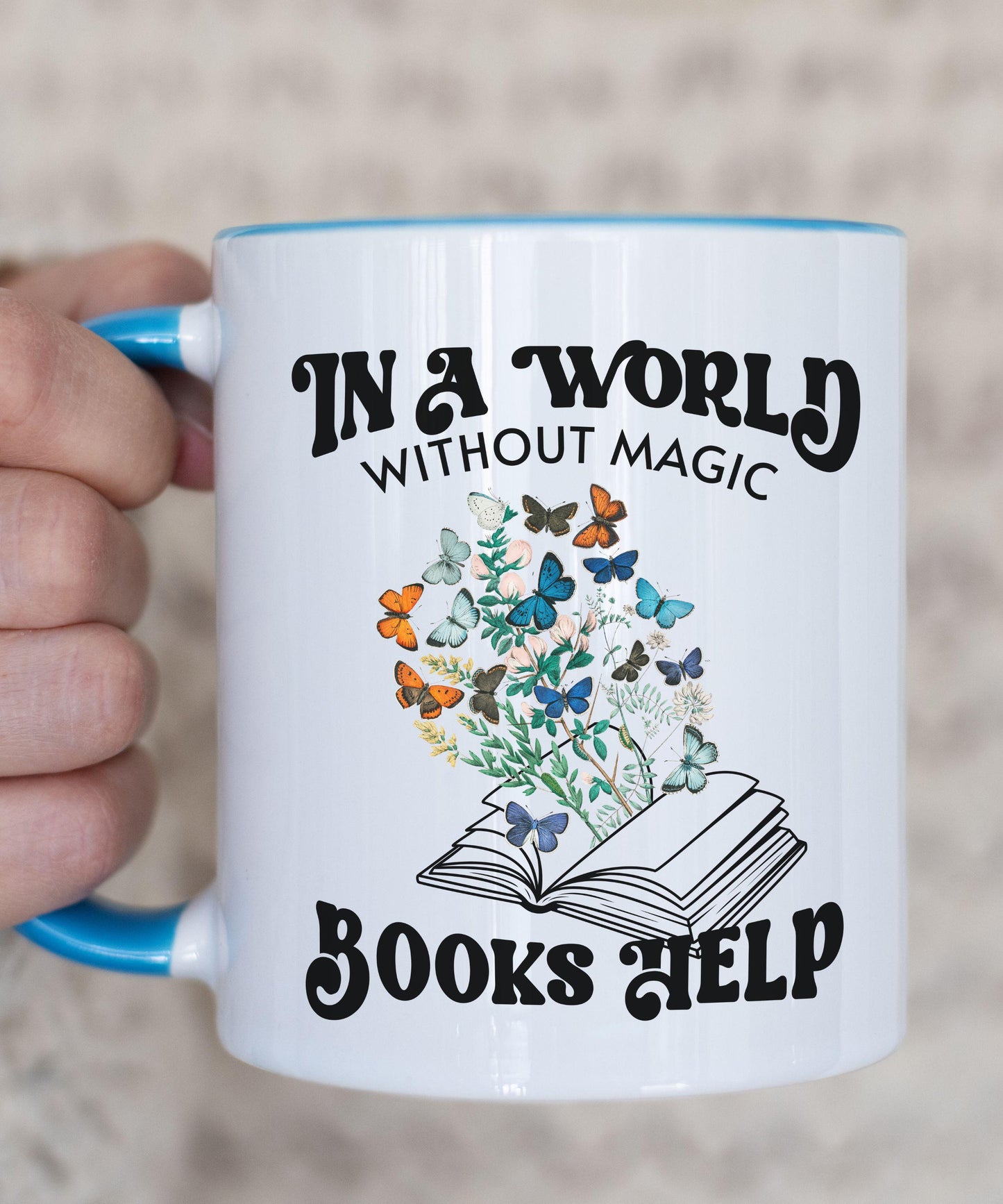 Fantasy Reader Mug, Books Help Coffee Mug Bookish Mug Bookish Things Romantasy Merch Bookish Shops Fantasycore Booklover Gifts Self Care Mug