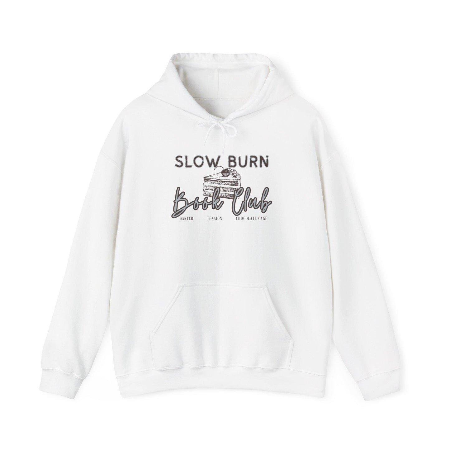 Slow Burn Book Club Hoodie, Chocolate Cake Book Trope Sweatshirt, Enemies to Lovers Romantasy Merch Romance Reader Hoodie Bookish Shop