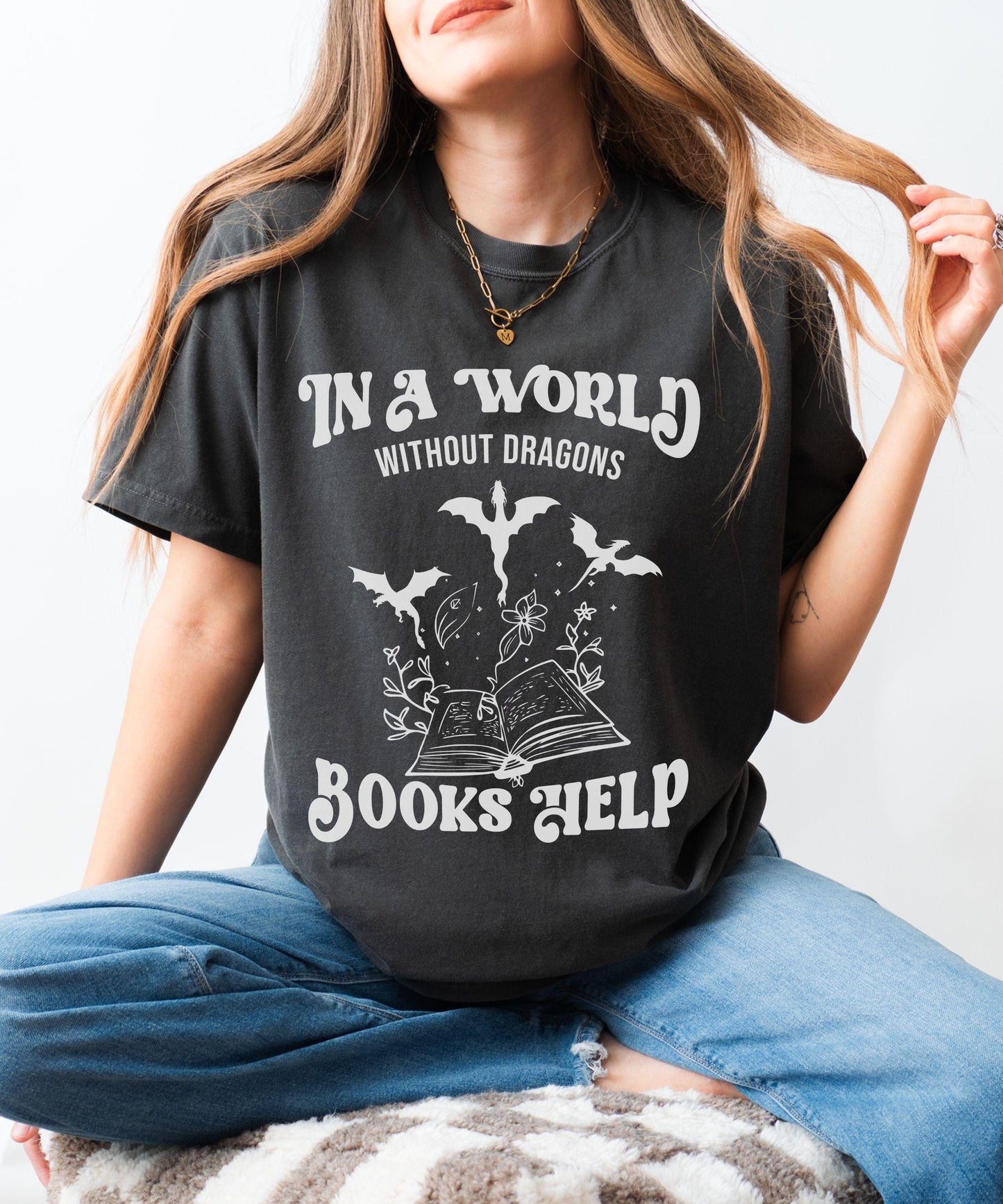 Dragon Shirt, Romantasy Shirt Book Dragon Fantasy Romance Reader Shirt Dragon Gift Romantasy Merch Reader Gift Book Lover Tee Bookish Things