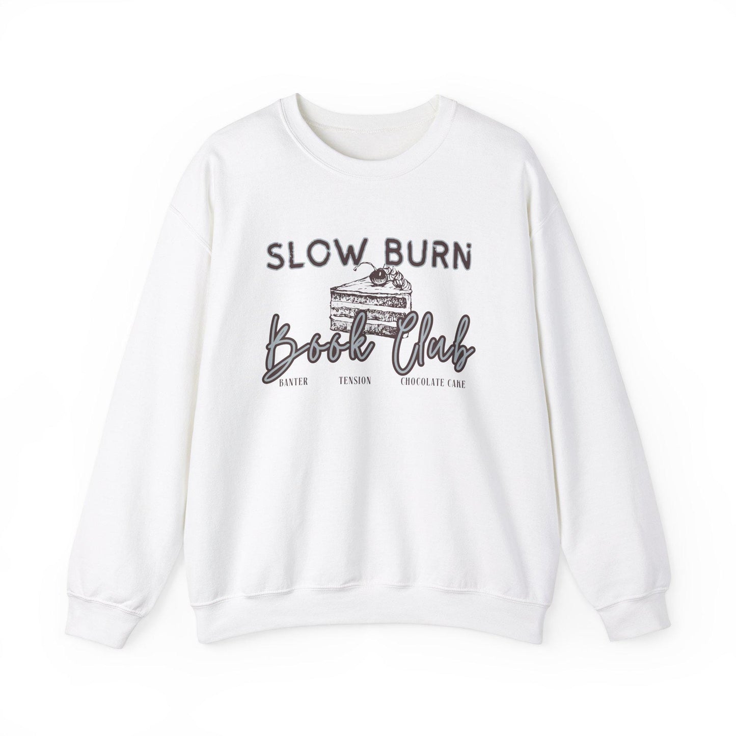 Slow Burn Book Club Sweatshirt, Chocolate Cake Book Trope Sweatshirt Enemies to Lovers Romantasy Merch Romance Reader Shirt Bookish Shops