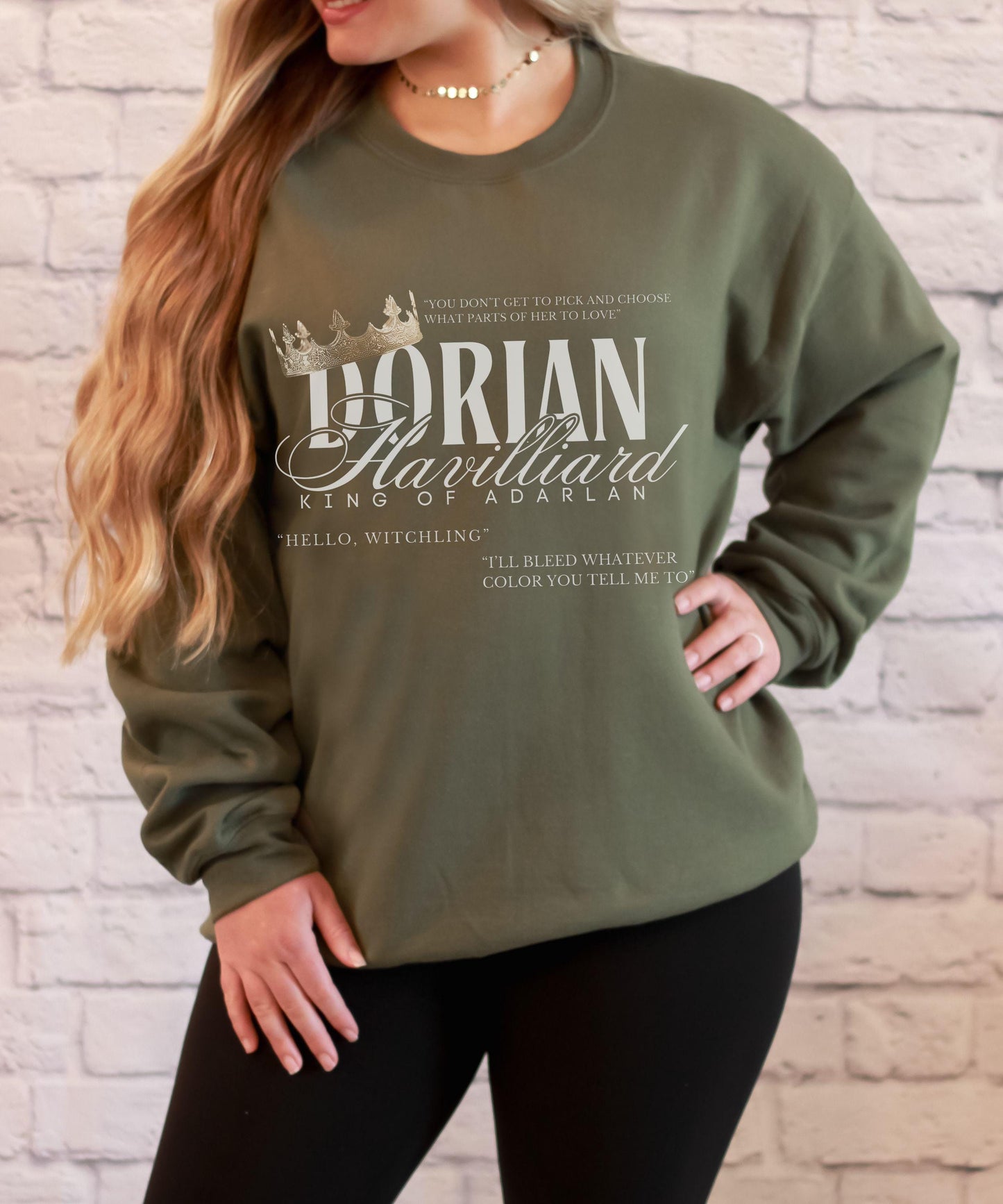 Dorian Havilliard Sweatshirt, Throne of Glass Sweatshirt, Licensed Sarah J Maas Merch, Manon Blackbeak Kingdom Of Ash Romantasy Sweatshirt