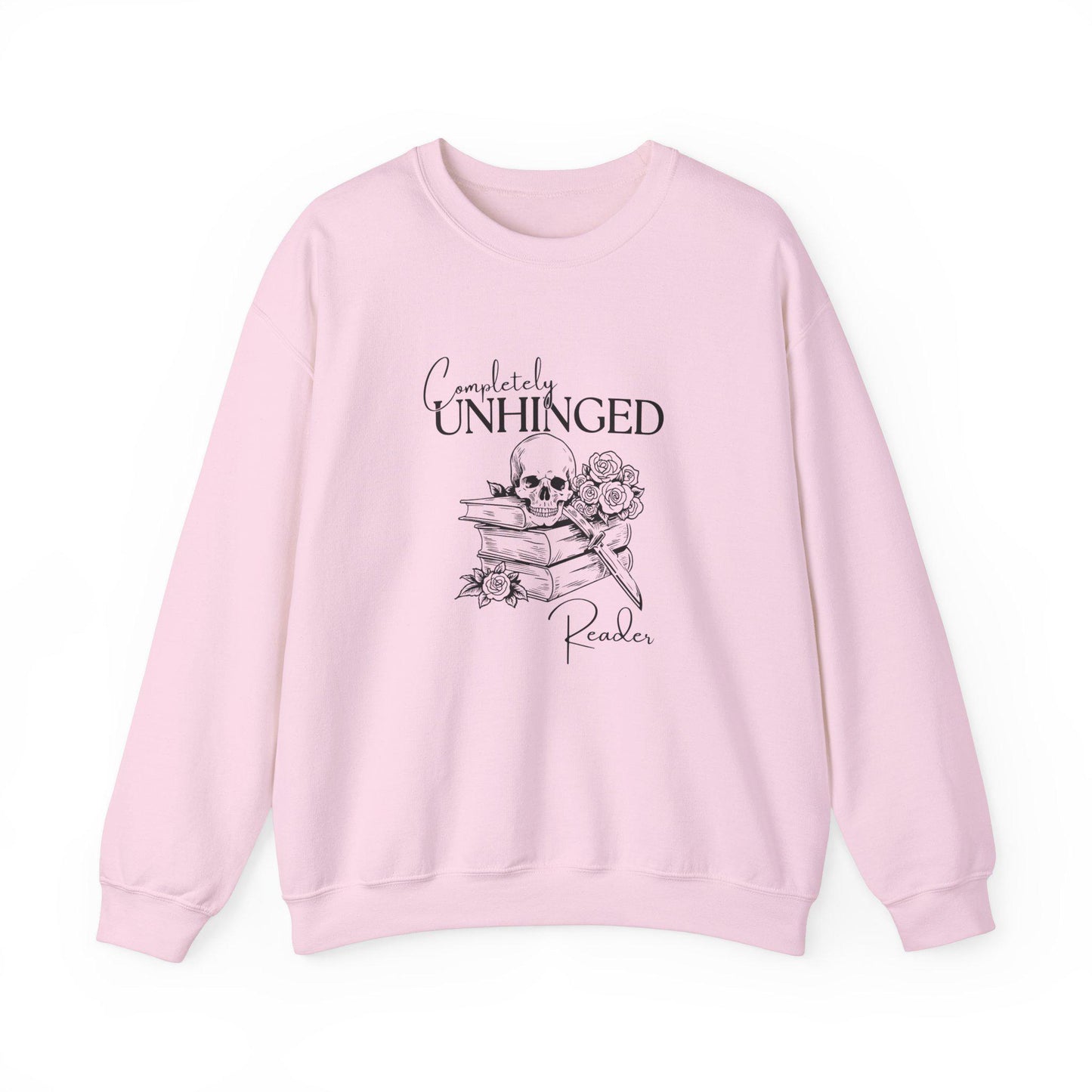Completely Unhinged Reader Sweatshirt, Romance Book Merch Dark Romance Shirt Bookish Things Unhinged Shirts, Romantasy Sweatshirt Smut Shirt