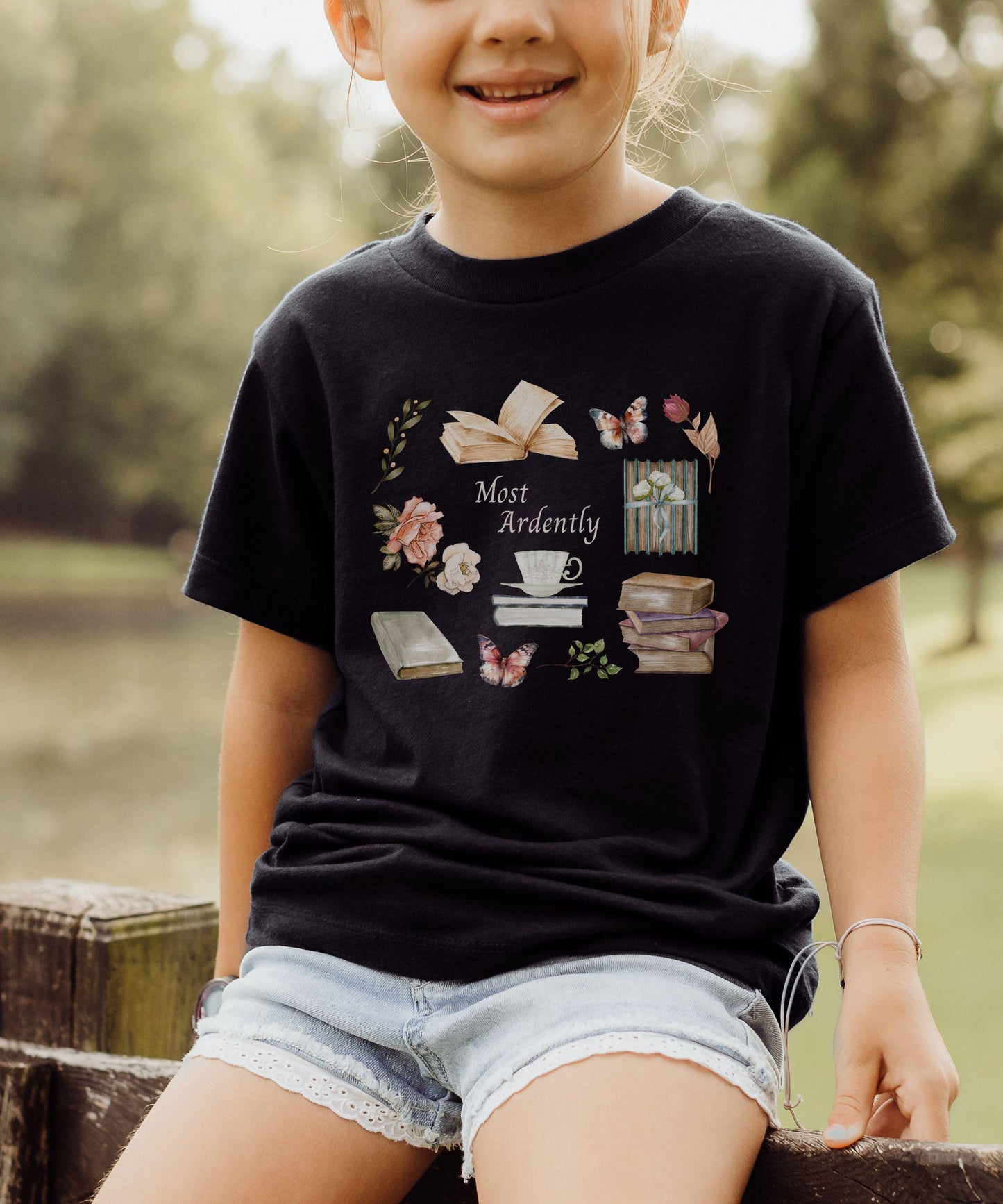 Most Ardently Shirt Kids, Jane Austen Toddler Shirt, Librariancore Shirt Girls Academia Shirt, Jane Austen Gifts Kids, Literary Shirt Girl