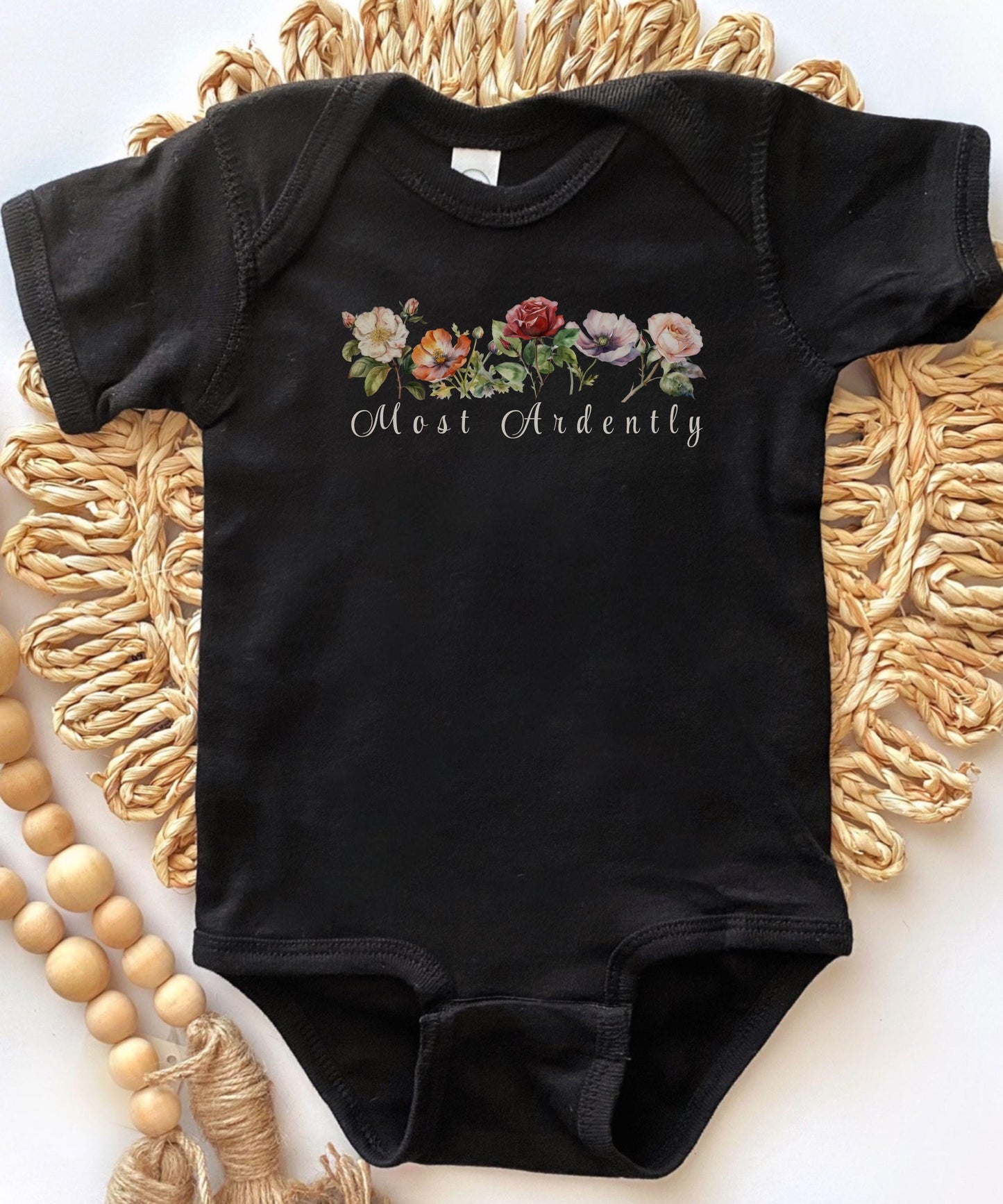 Most Ardently Jane Austen Baby Bodysuit, Pride and Prejudice Baby Clothes, Literature Baby Gifts, Bookish Baby Shower Gift, Cottagecore Baby