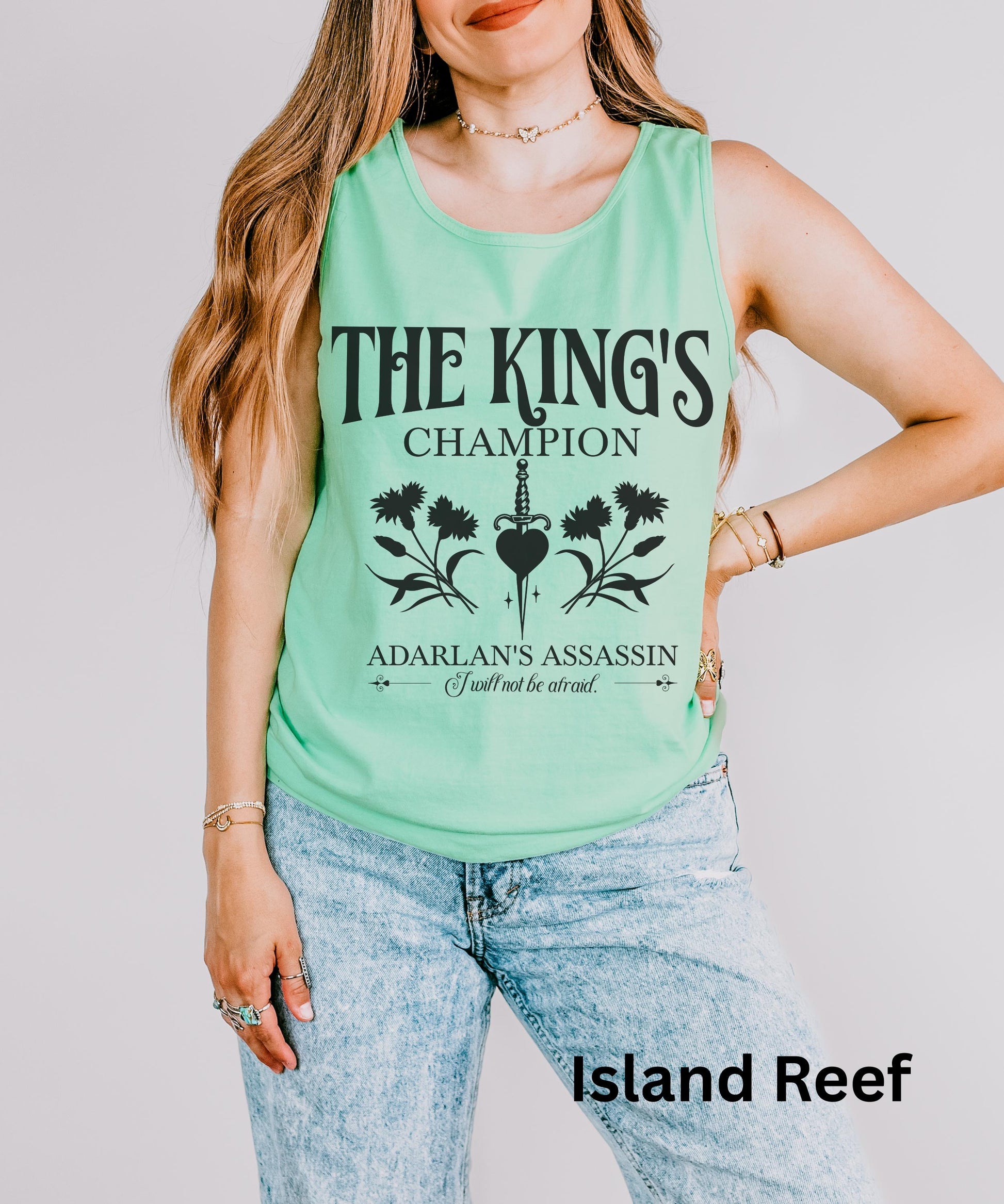 Throne of Glass Shirt, Kings Champion Tank Top Licensed SJM Merch Fireheart Shirt, Aelin Galathynius, Celaena Sardothian Sarah J Maas Shirt