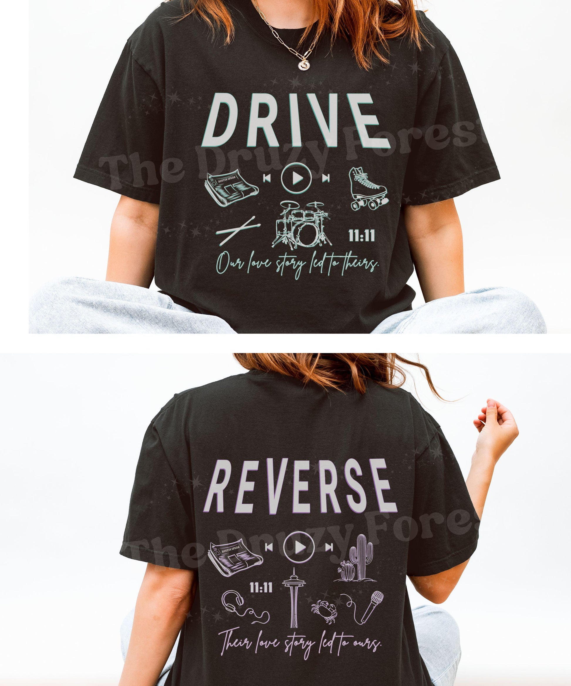 Drive Kate Stewart, Reverse Kate Stewart, Drive and Reverse Shirt, Licensed Kate Stewart Book Merch, The Bittersweet Symphony Book Series