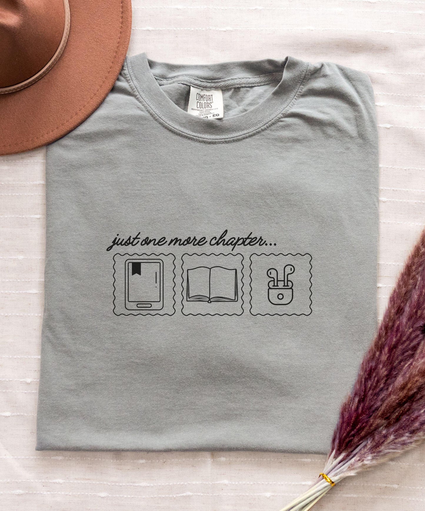 One More Chapter Booklover Shirt, Audiobook Lover Shirt, Ebook Reader Shirt, Bookish Things, Booklover Gifts, Bookish Shops Bookish apparel