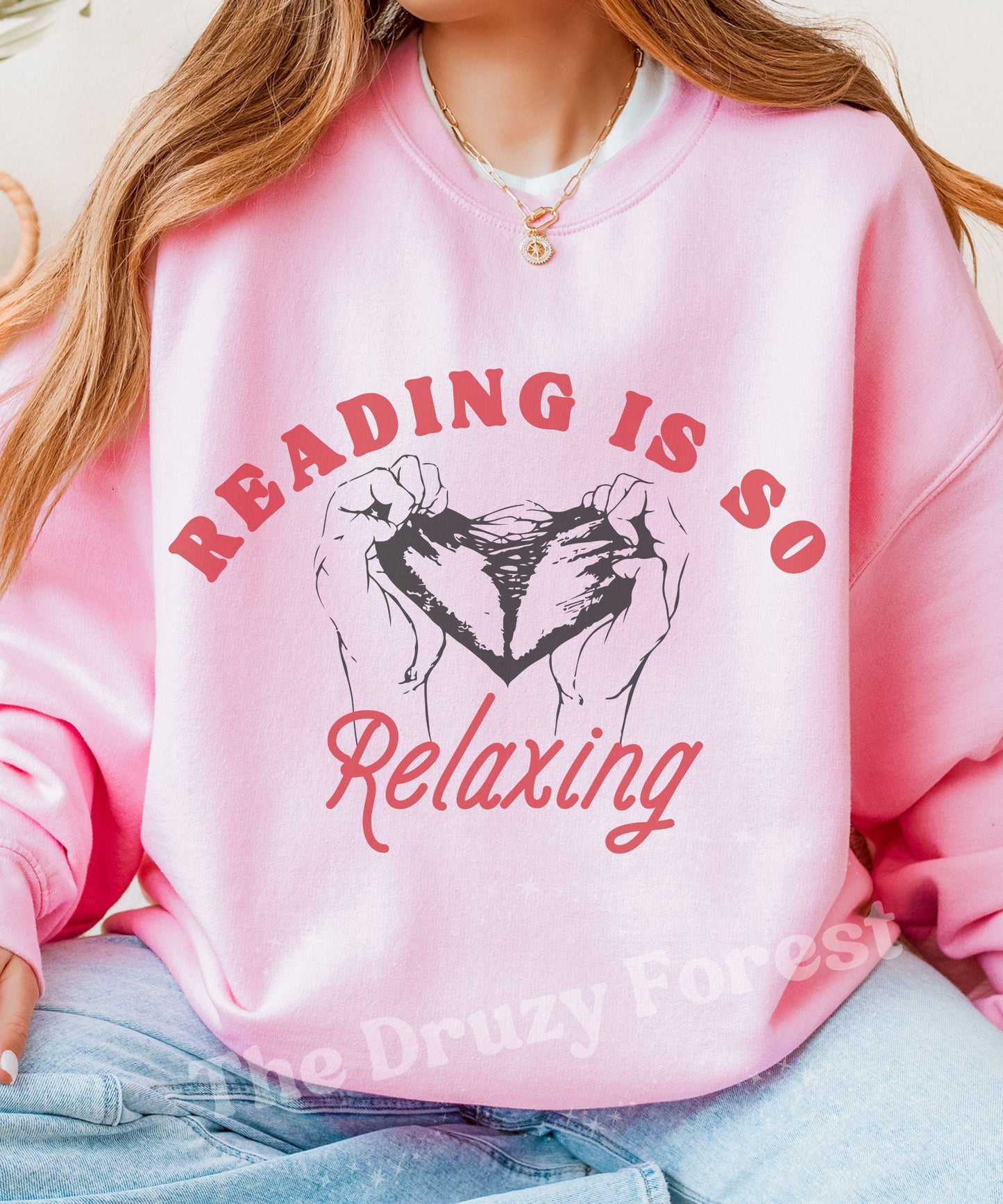 Reading Is So Relaxing Sweatshirt: Bookish Meme Shirt, Emotionally Destroyed By Books, Dark Romance Book Merch, Mood Reader Booktock Merch