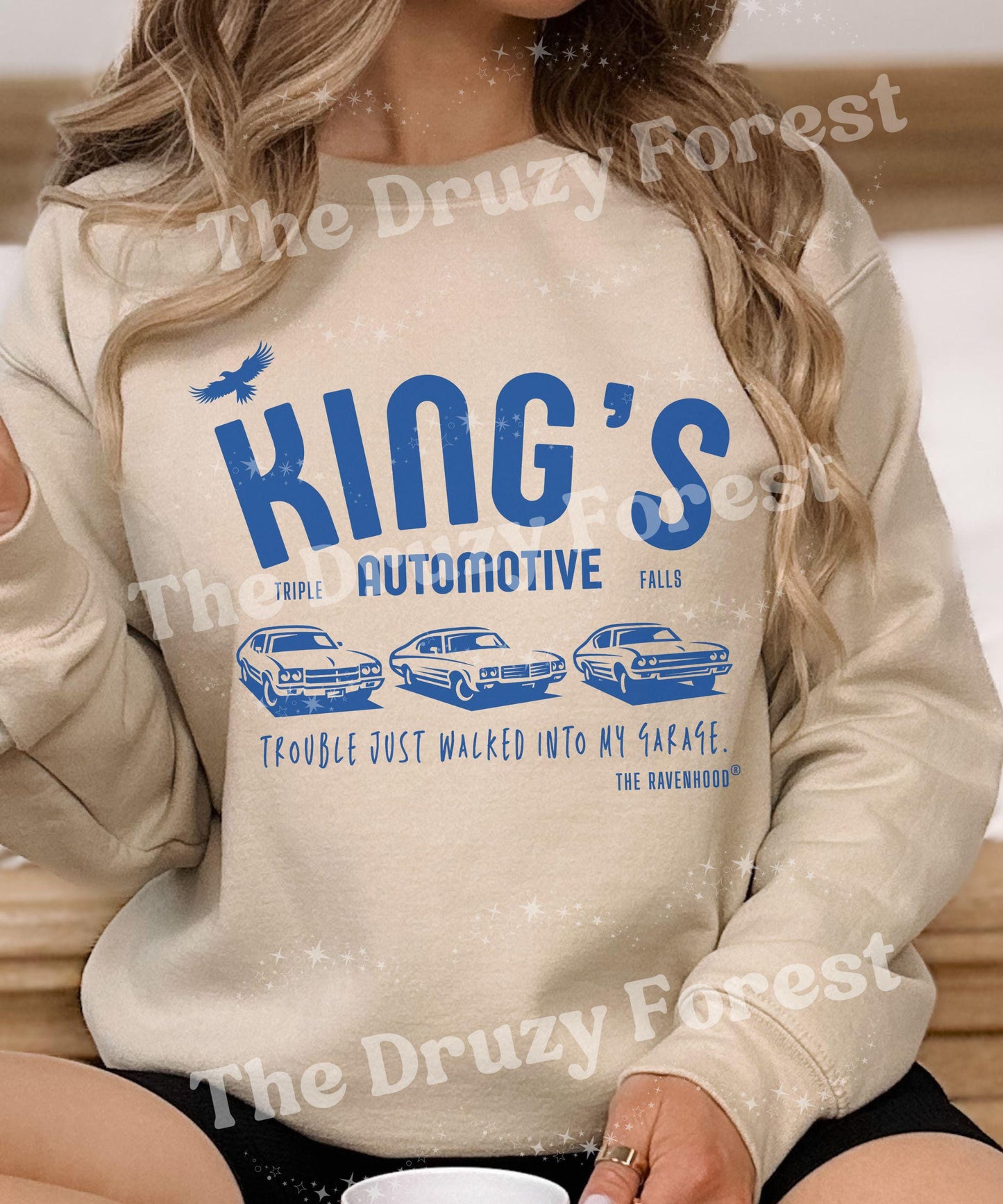 King's Automotive Sweatshirt, Ravenhood Series Merch, Licensed Kate Stewart Book Merch, The Ravenhood Sweatshirt, Romance Book Merch, S-3XL