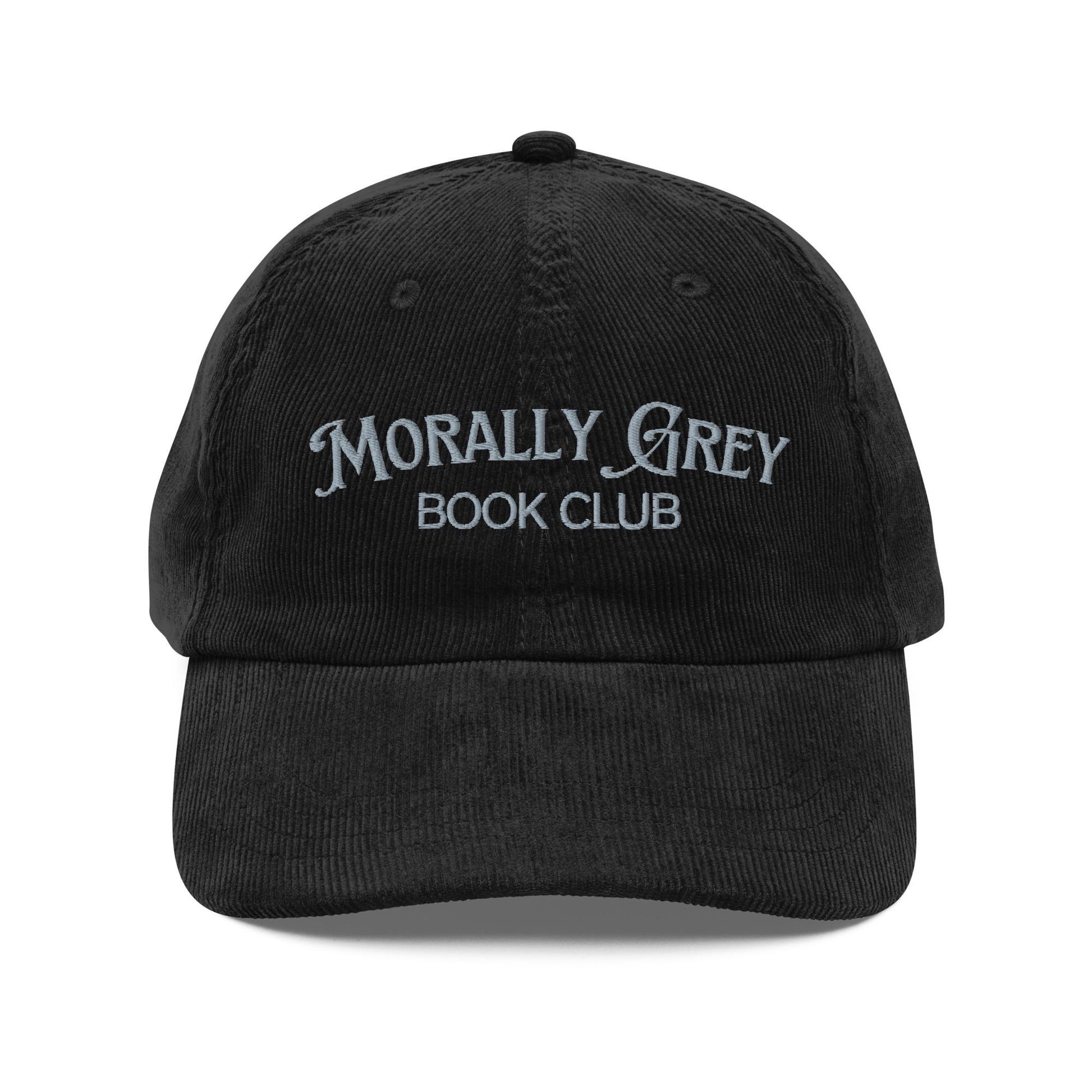 Morally Grey Vintage corduroy cap, Bookish Hat